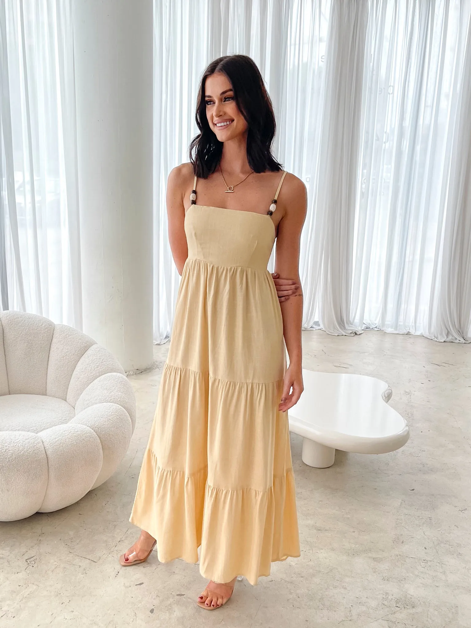 Elarise Dress - Yellow