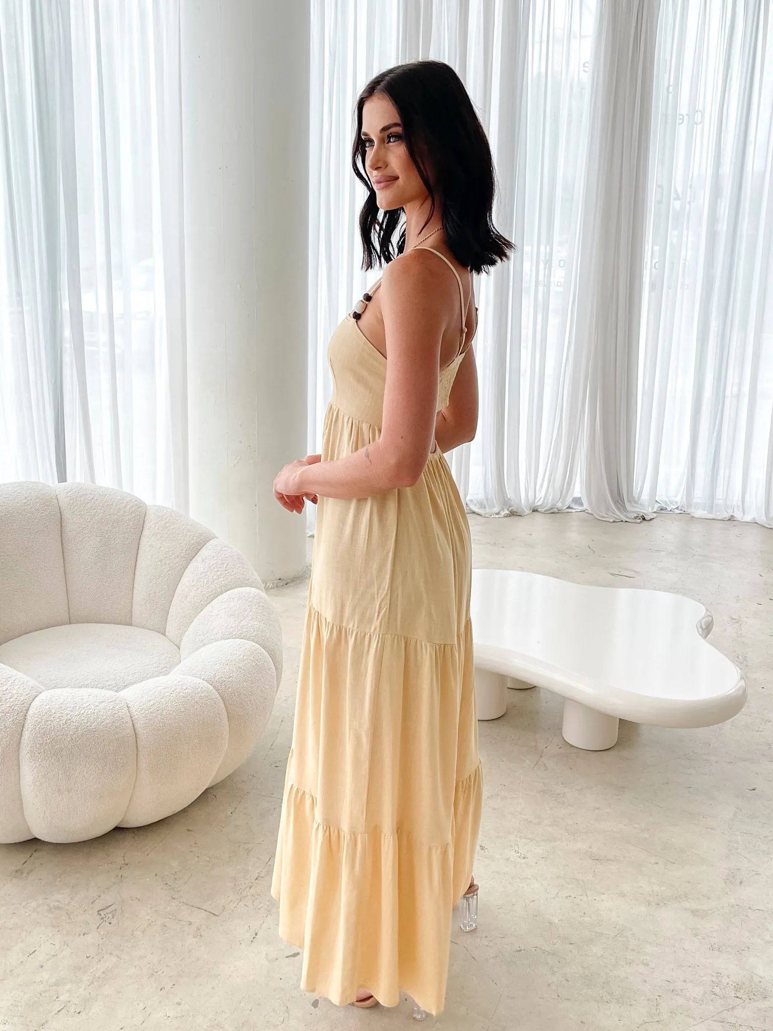 Elarise Dress - Yellow