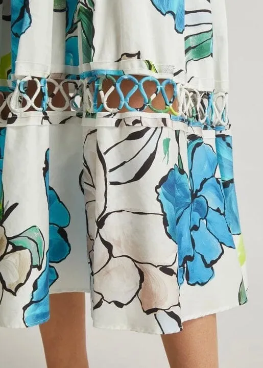 Erica Cut Out Midi - Cool Camellia