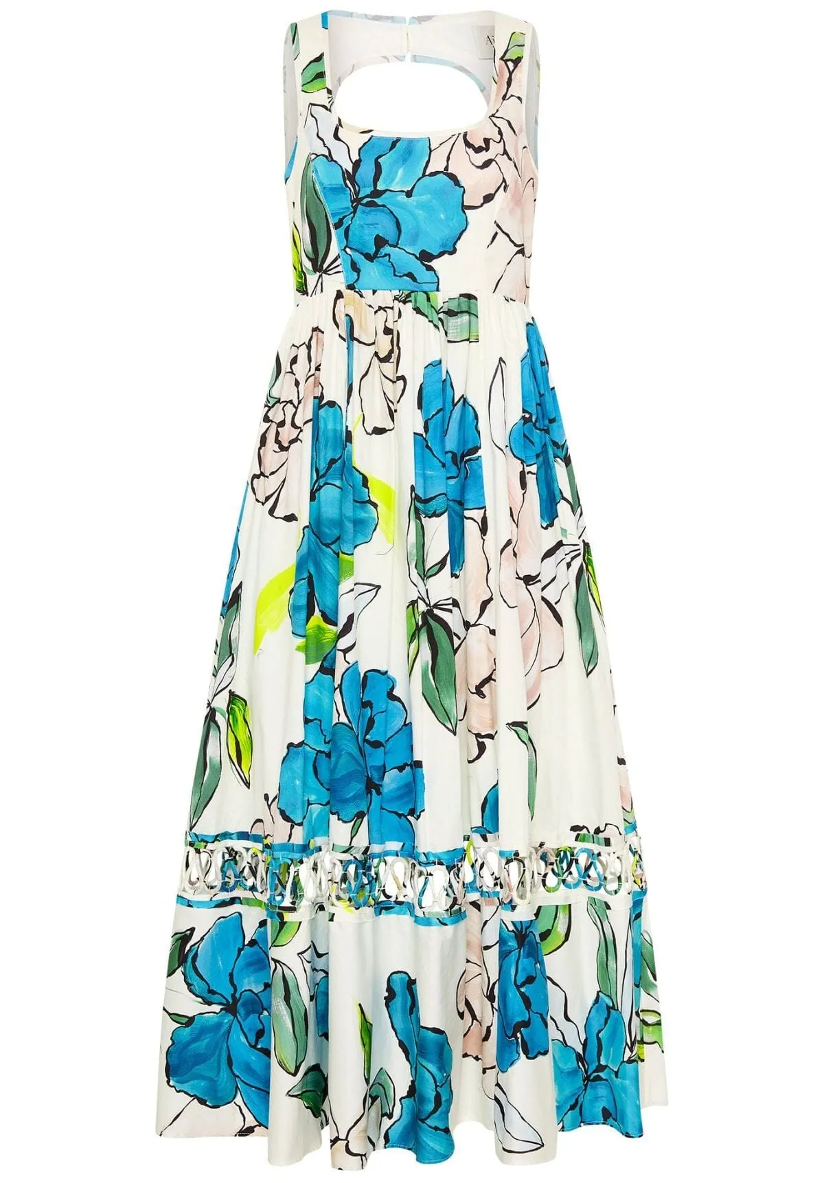 Erica Cut Out Midi - Cool Camellia