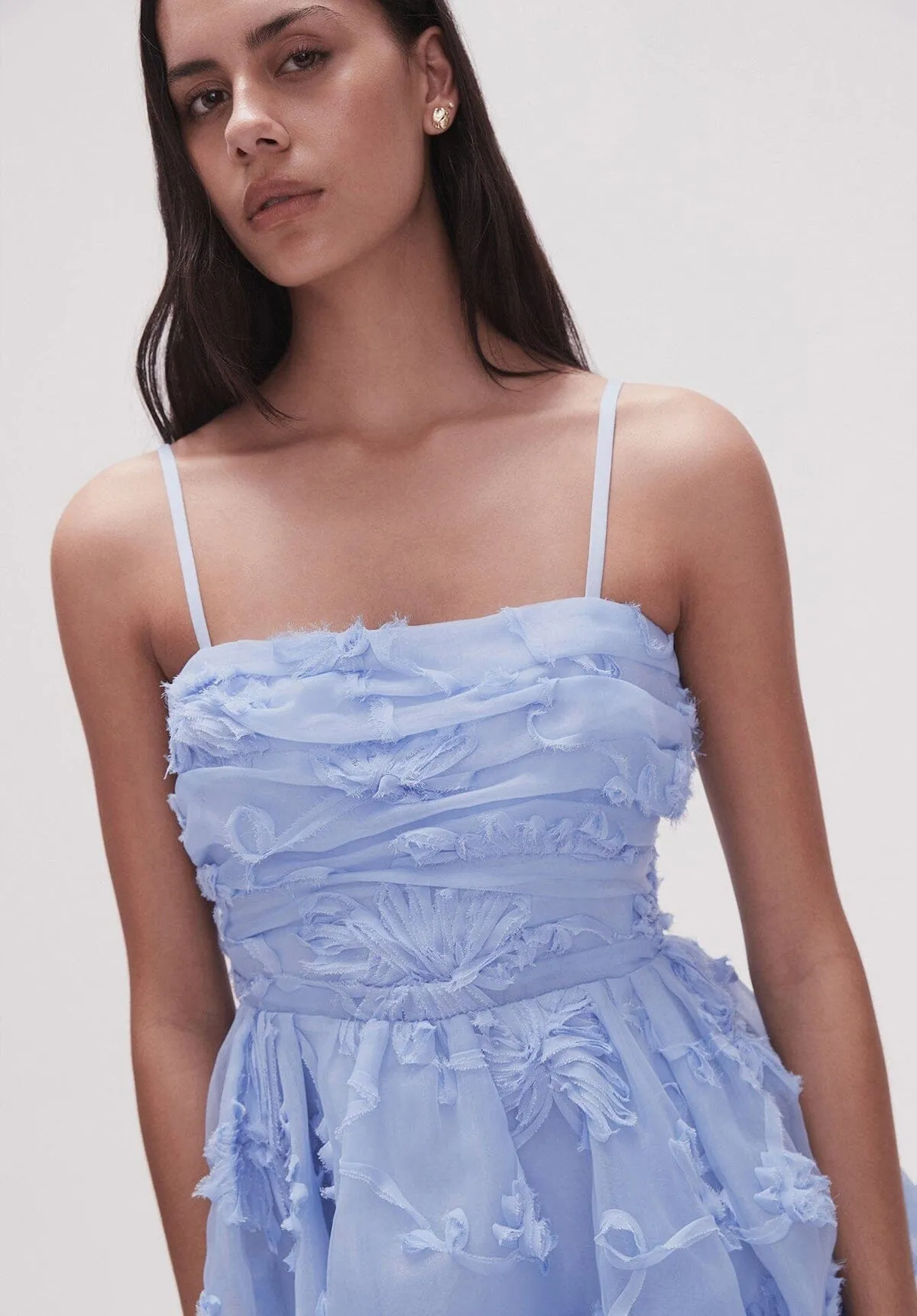 Evangeline Mini Dress Light Blue