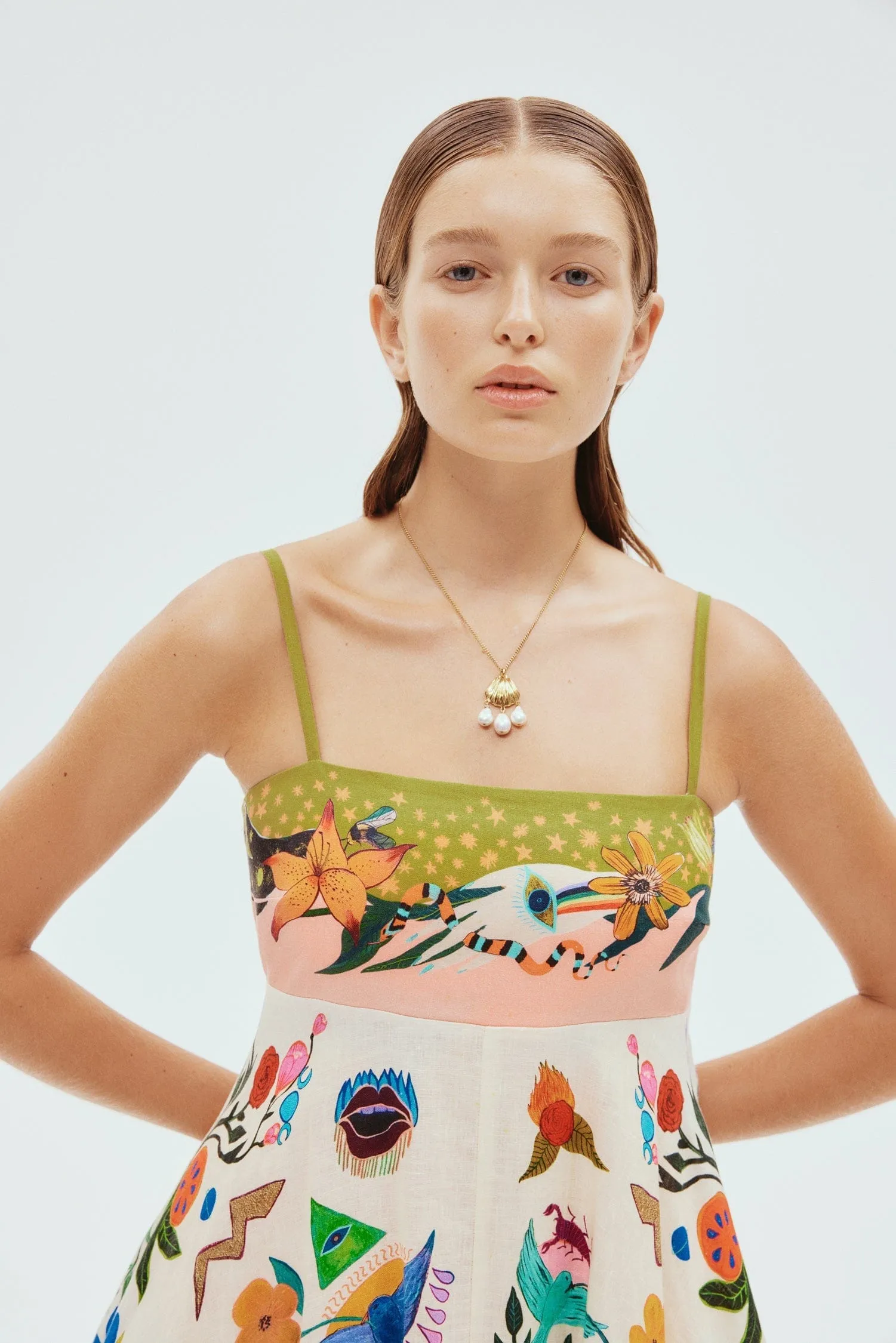 Evergreen Sun Dress - Alemais