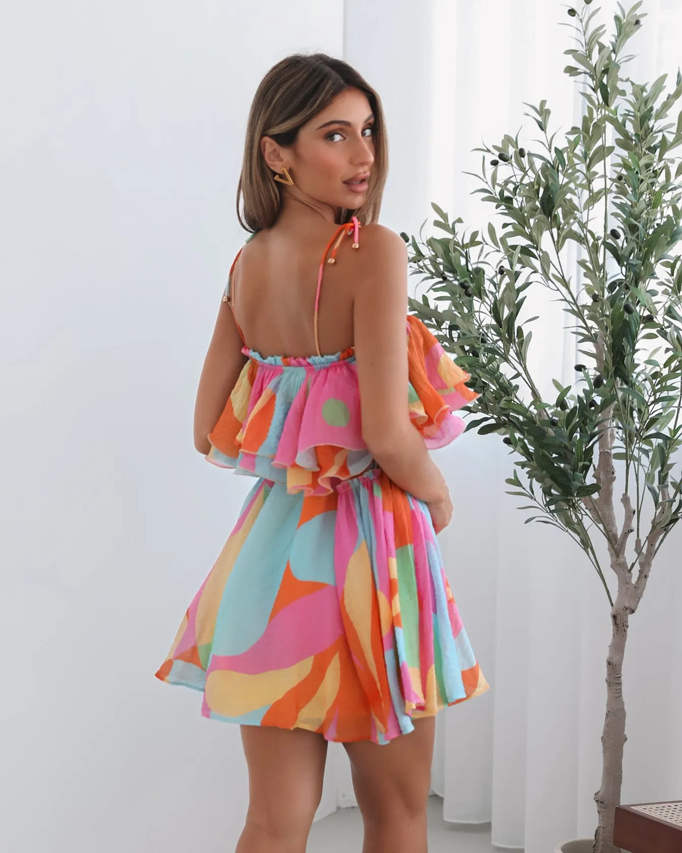 Evielle Dress - Multi Print