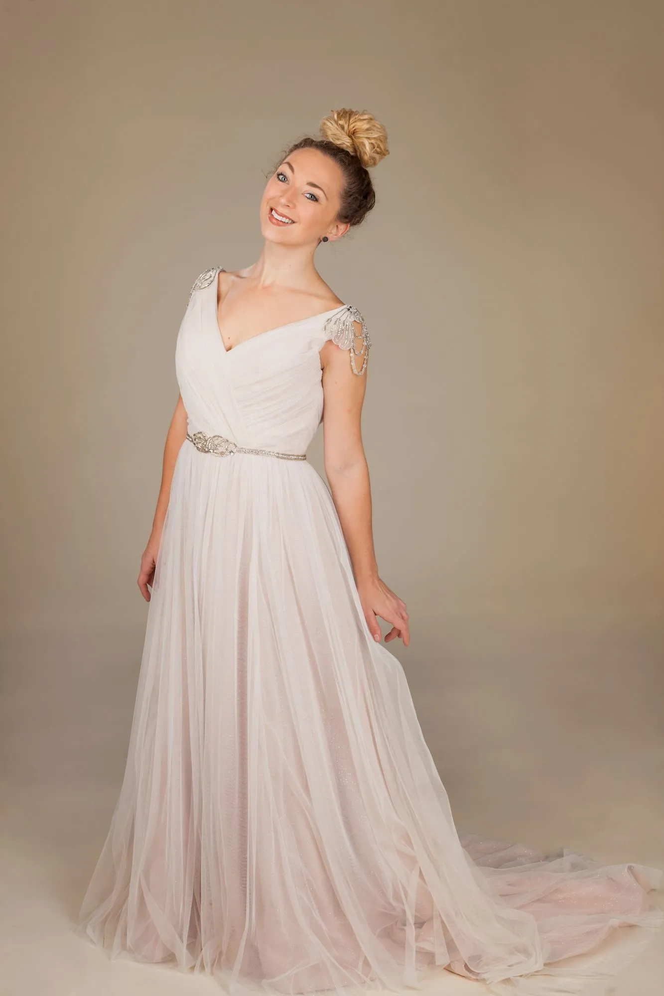 Exclusive Hayley Paige BLUSH - Giada 1501 Sample Gown  Last Chance!