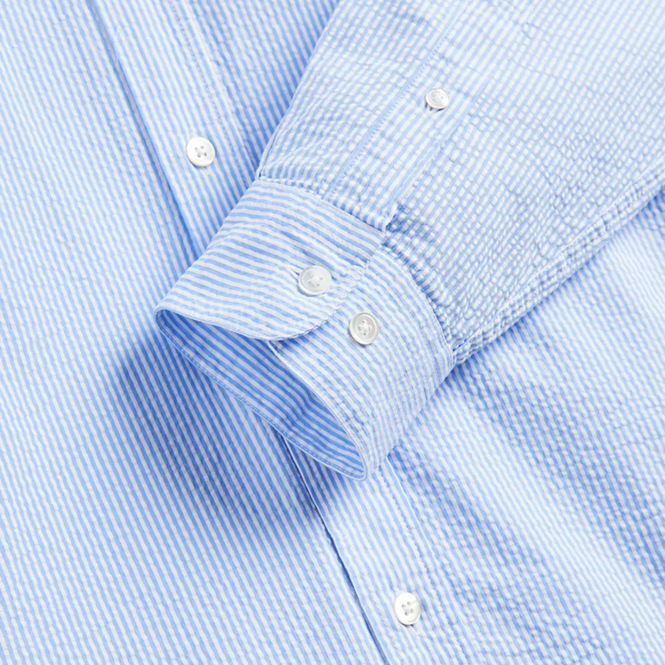 Exclusive Portuguese Flannel Atlantico Stripe L/S Shirt Blue  Limited Release!