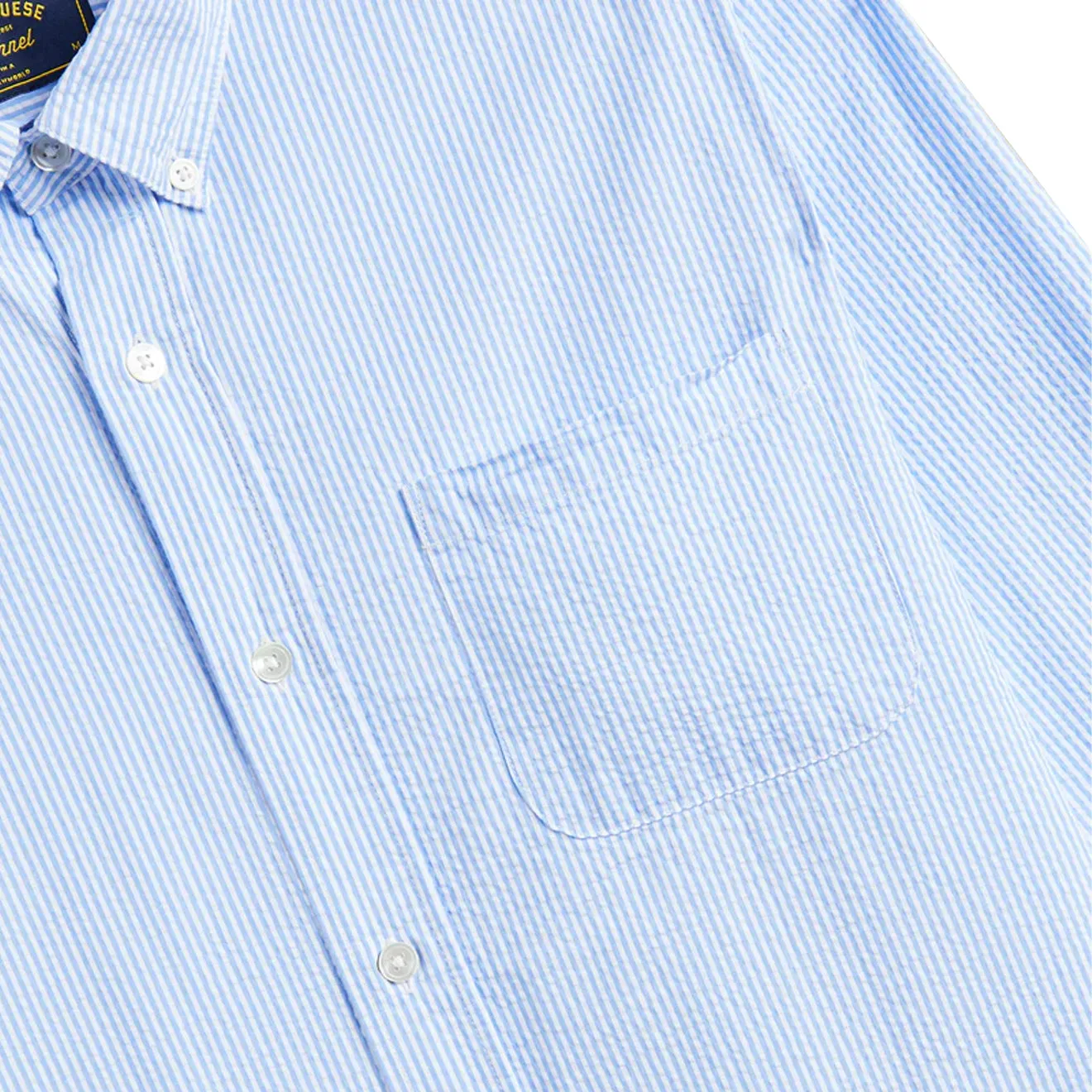 Exclusive Portuguese Flannel Atlantico Stripe L/S Shirt Blue  Limited Release!