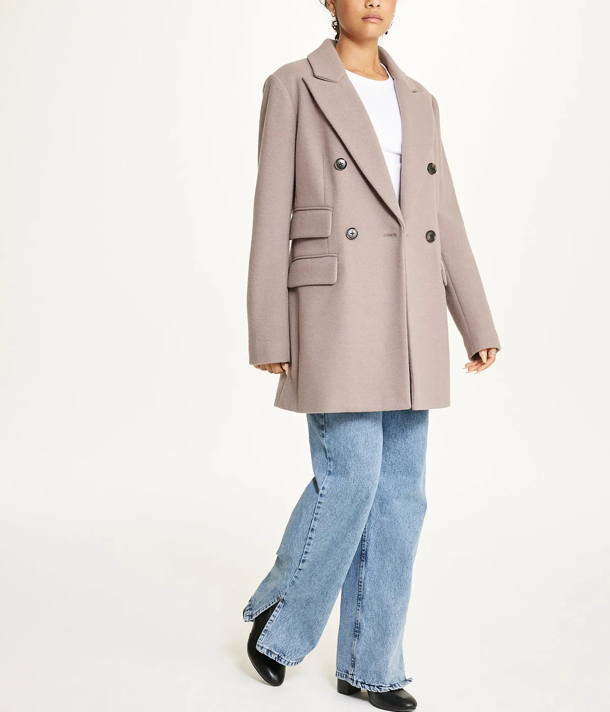 Exclusive Twill Blazer Stone  Dont Miss Out!