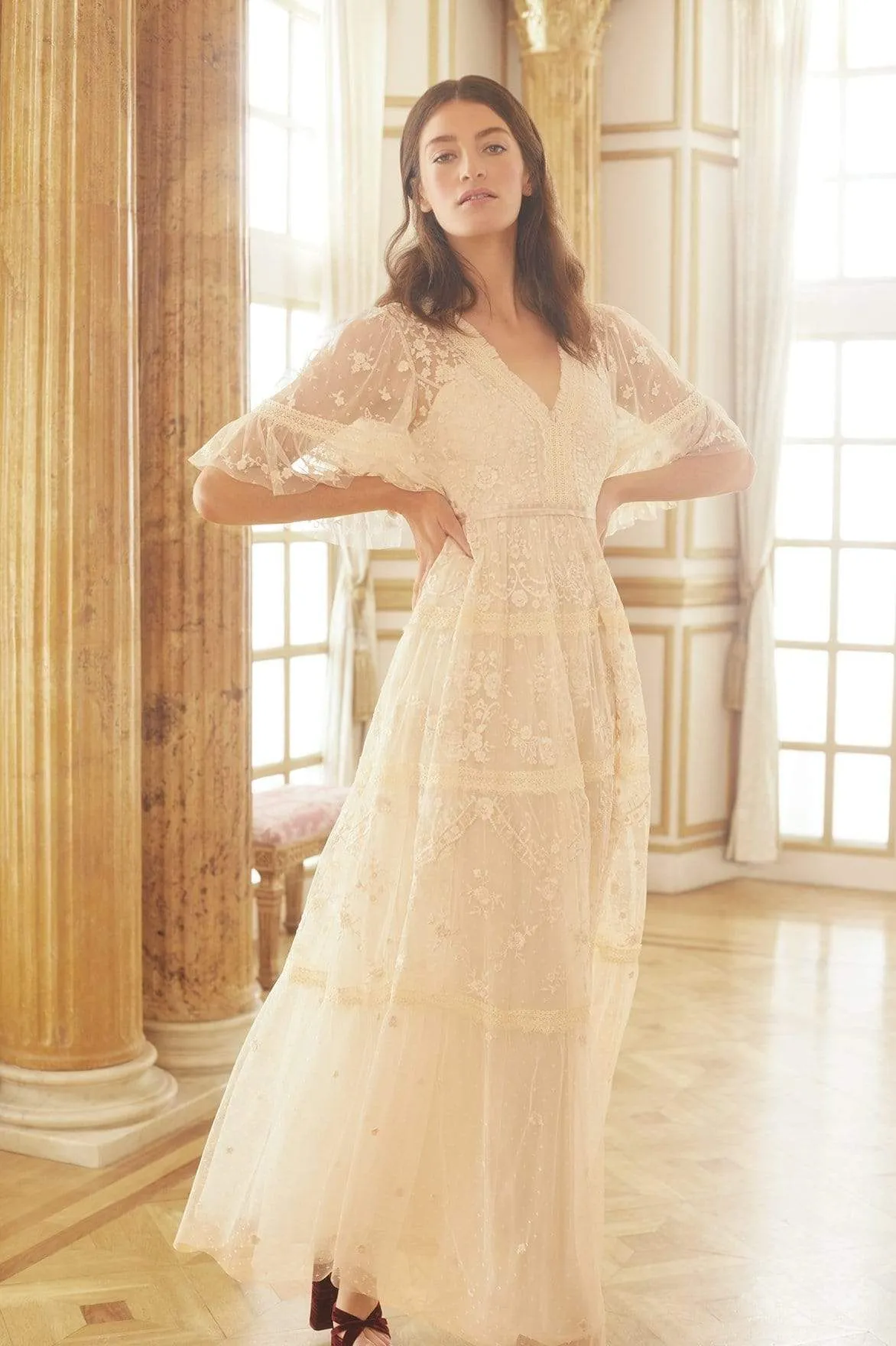 Final Few Lottie Lace Gown NEEDLE THREAD  Today Only!