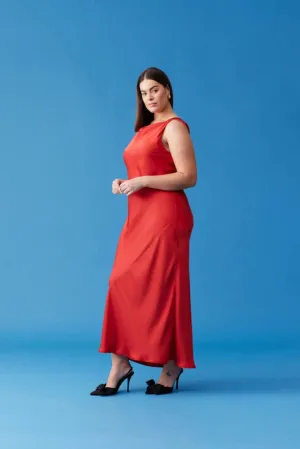 Firebird cowl gown