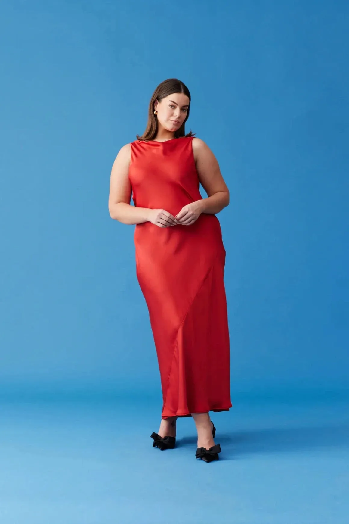 Firebird cowl gown