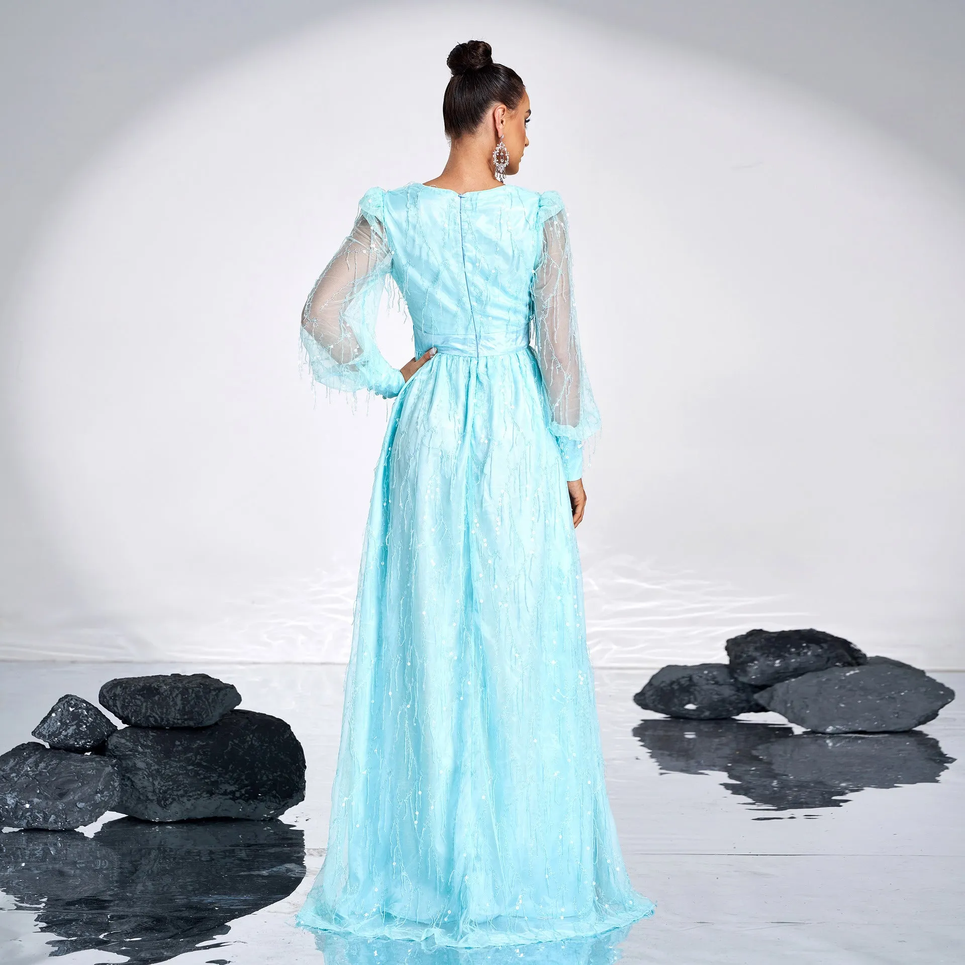 Flash Sale Elegant Formal Spaghetti Sequin Evening Dress  Going Fast!