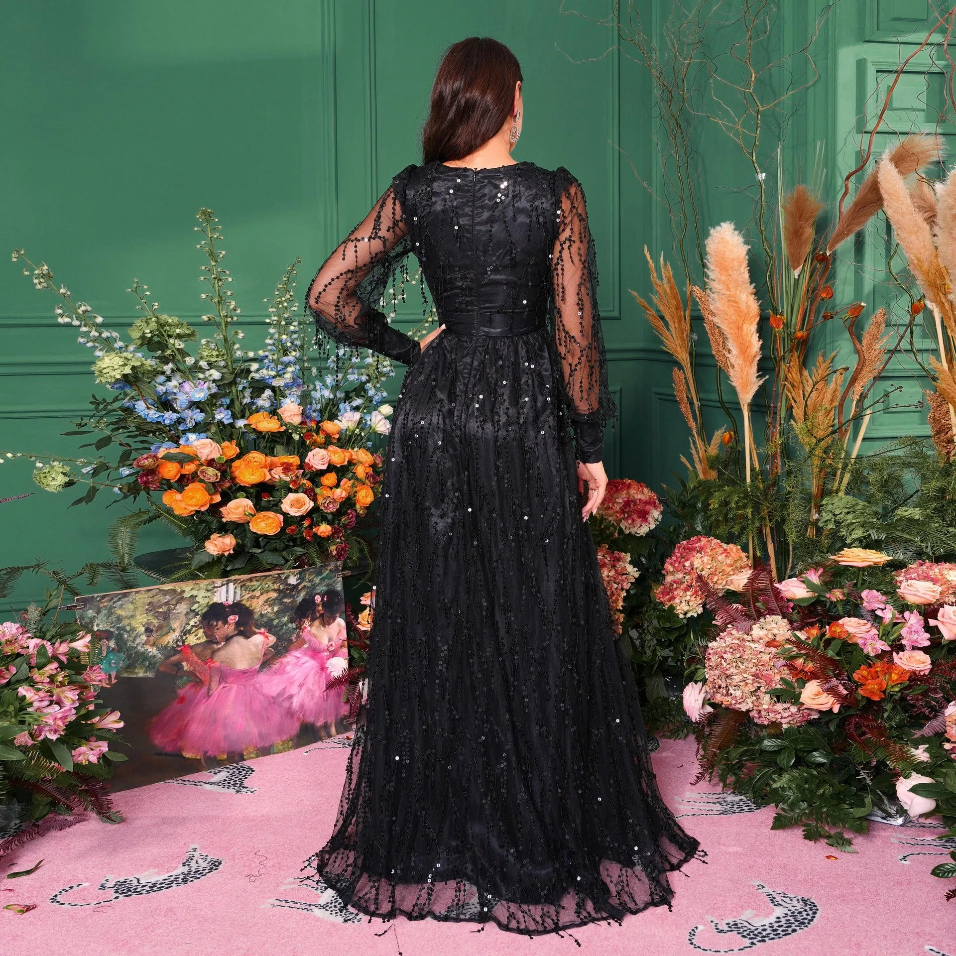 Flash Sale Elegant Formal Spaghetti Sequin Evening Dress  Going Fast!