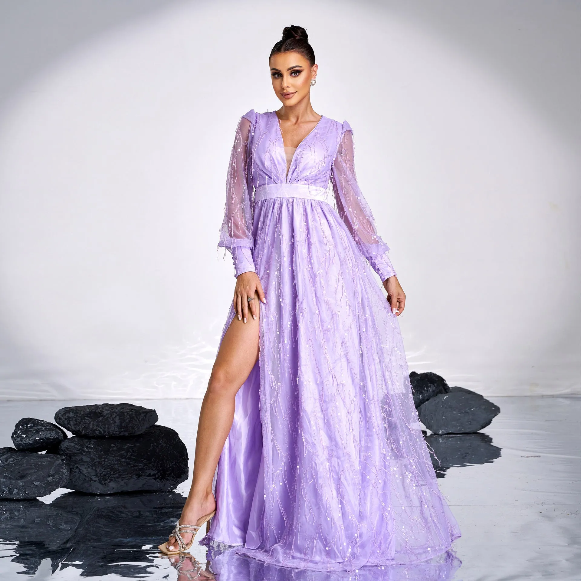 Flash Sale Elegant Formal Spaghetti Sequin Evening Dress  Going Fast!