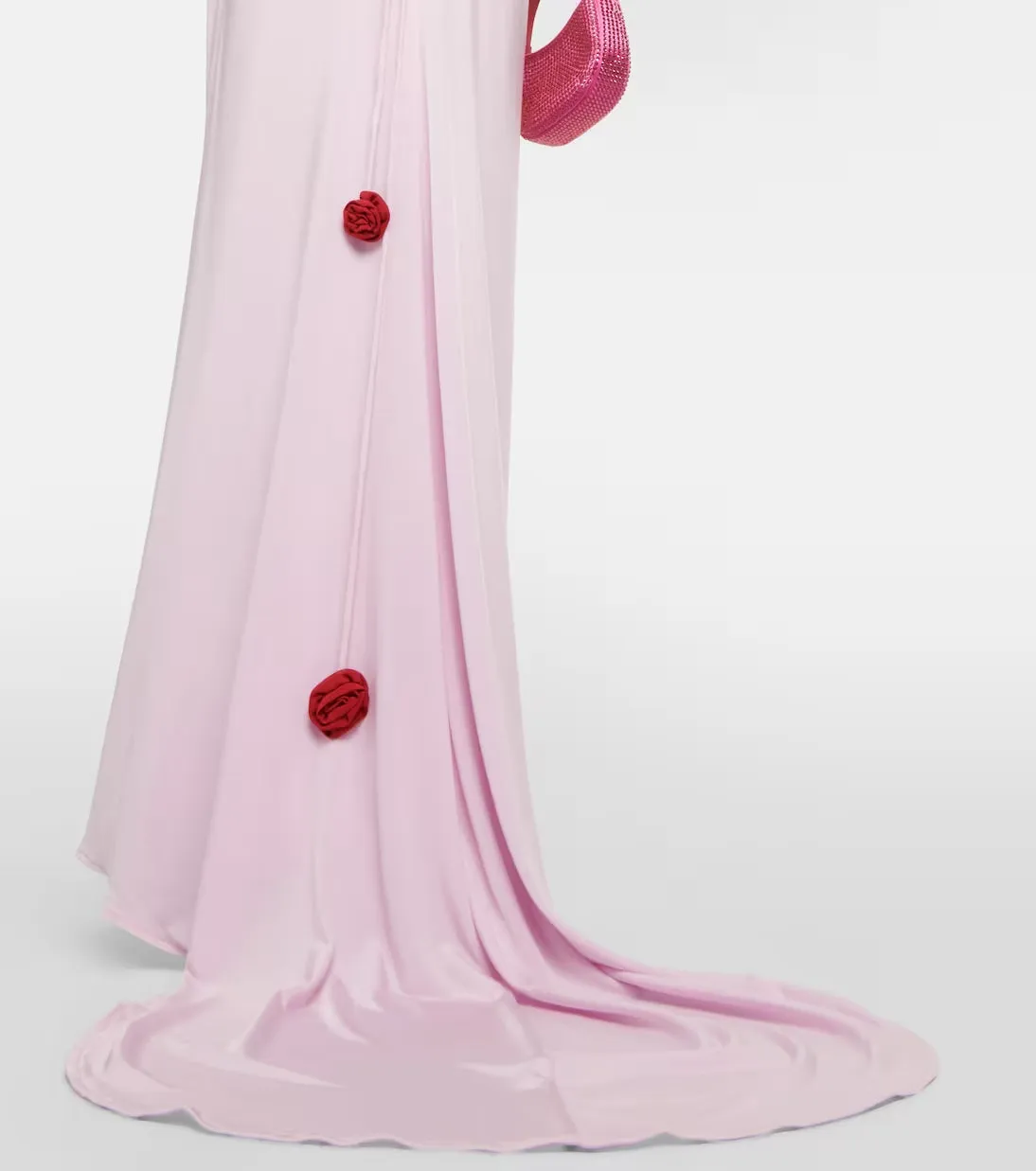FLORAL-APPLIQU ONE-SHOULDER GOWN Gloria Lanvin