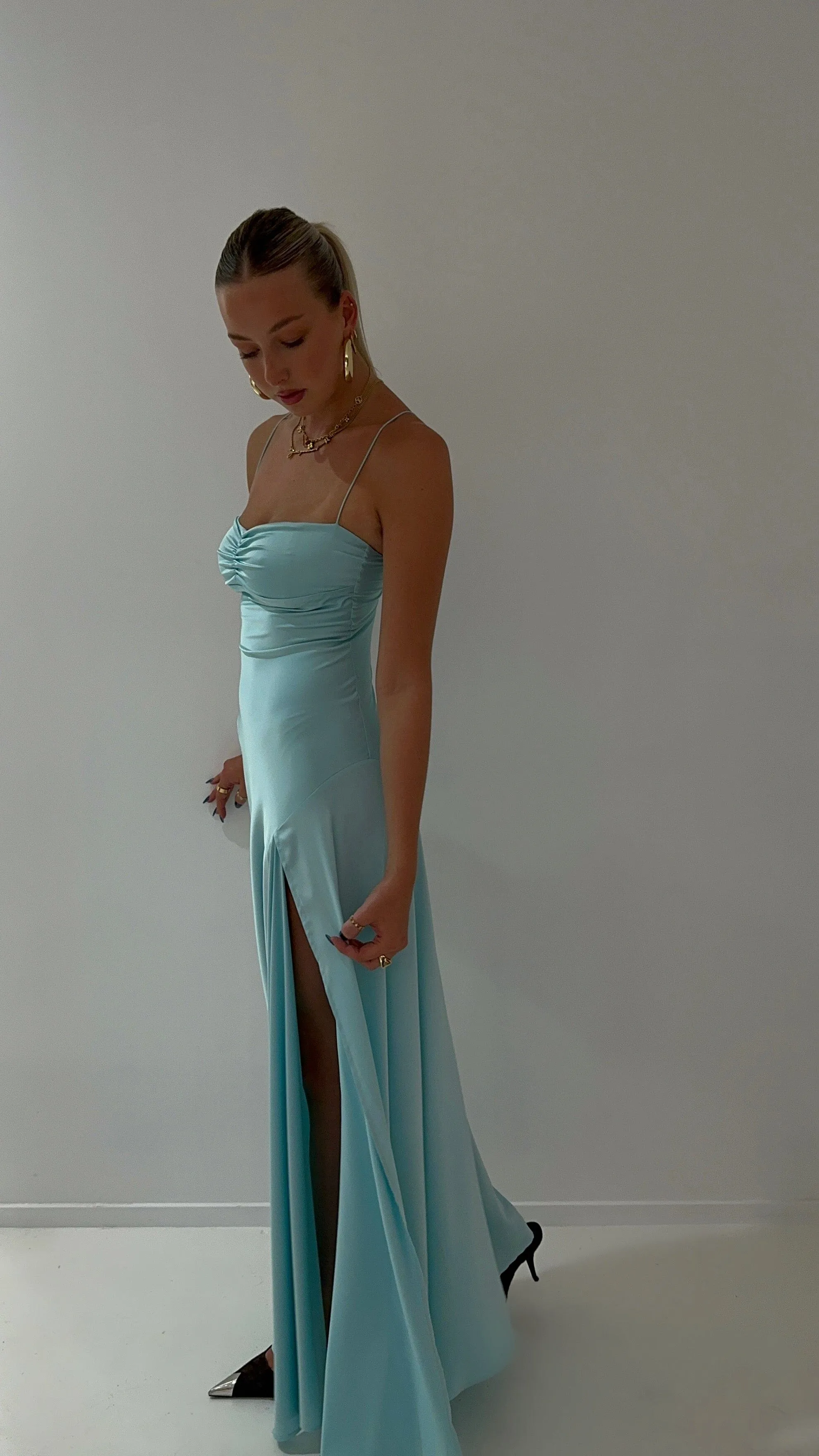 Gaia Gown - Aqua