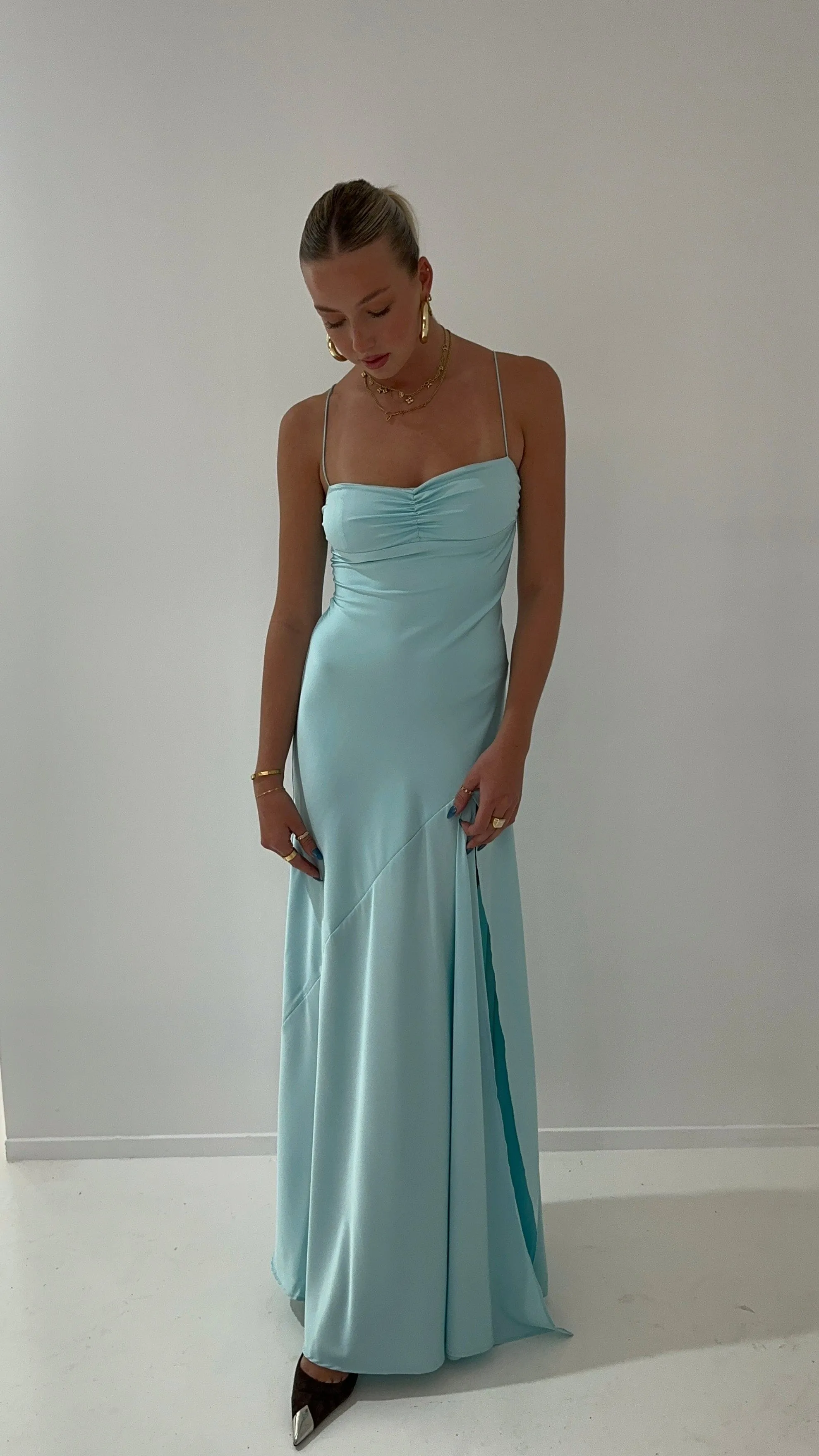 Gaia Gown - Aqua