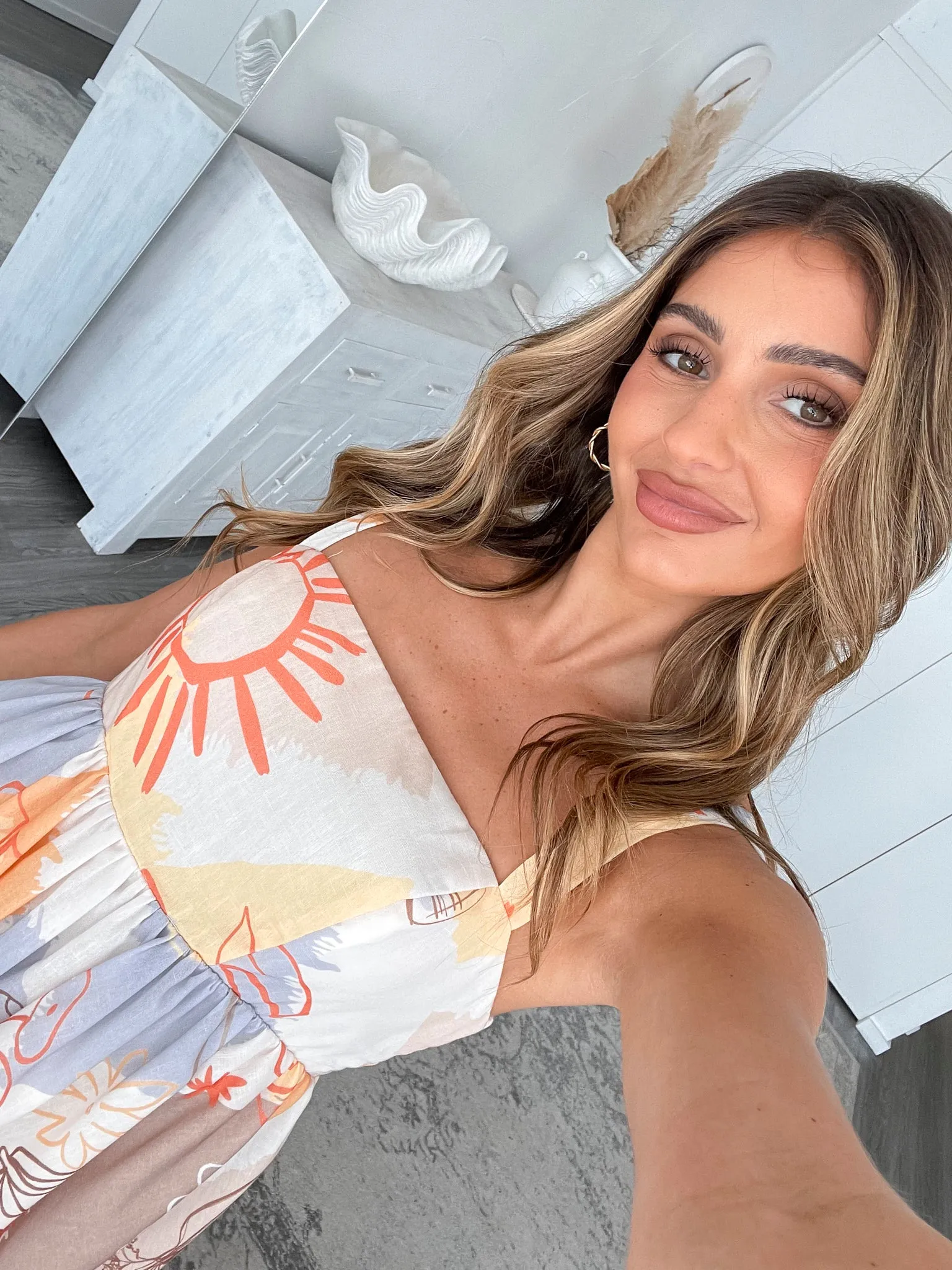 Giana Dress - Yellow Print