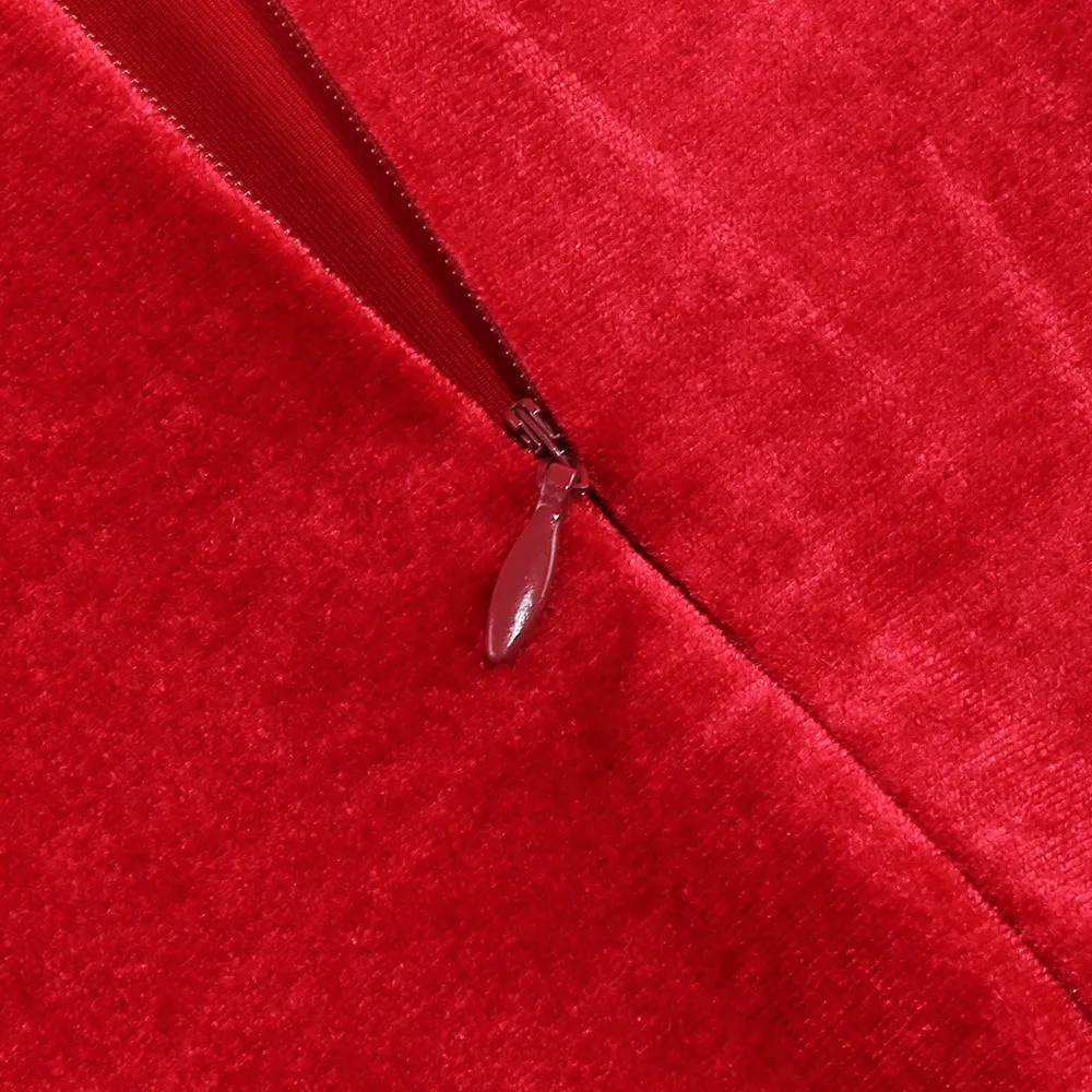 HILDA BOW-EMBELLISHED VELVET GOWN IN RED Gloria Lanvin