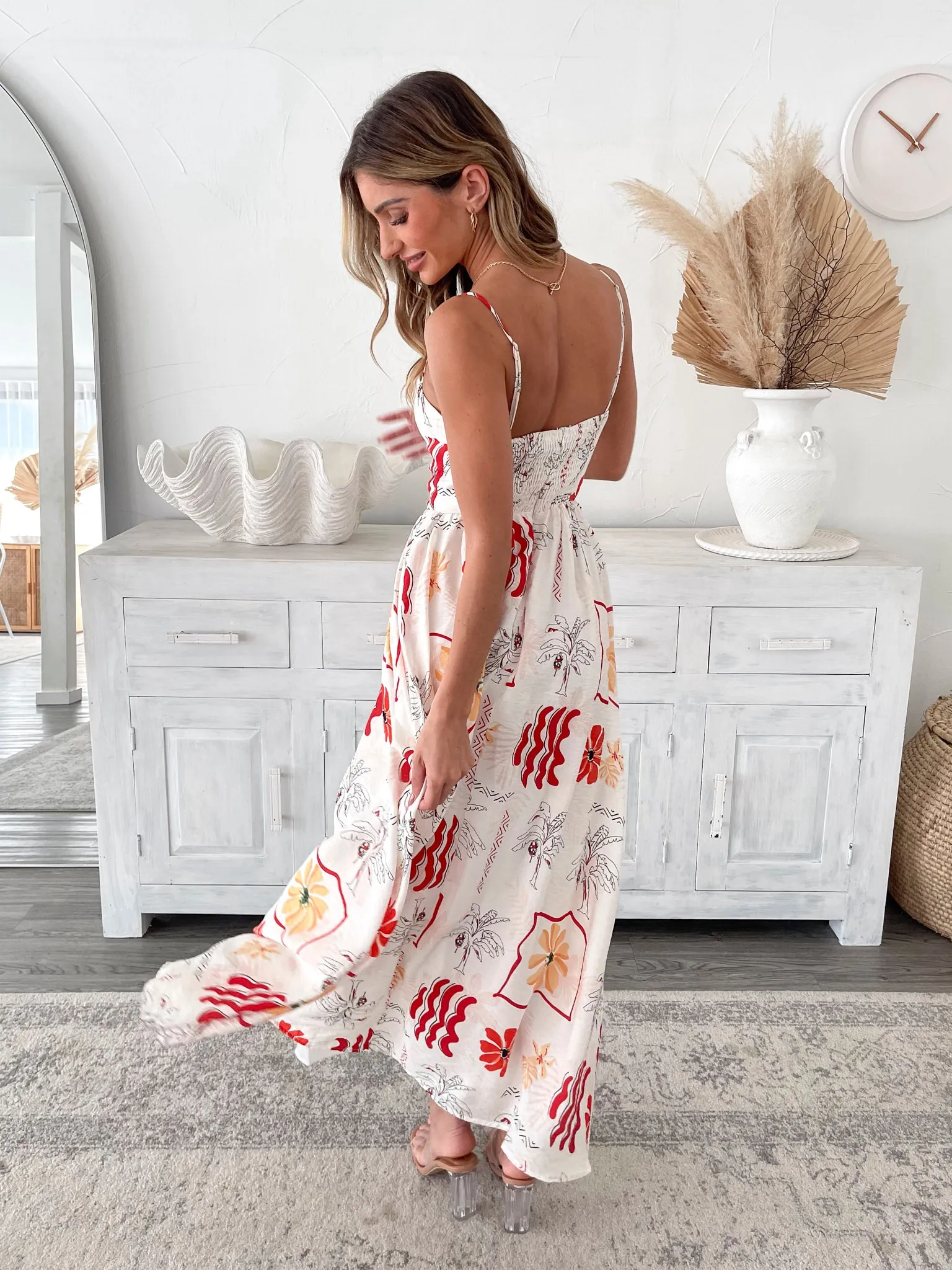 Hollyn Dress - White Print