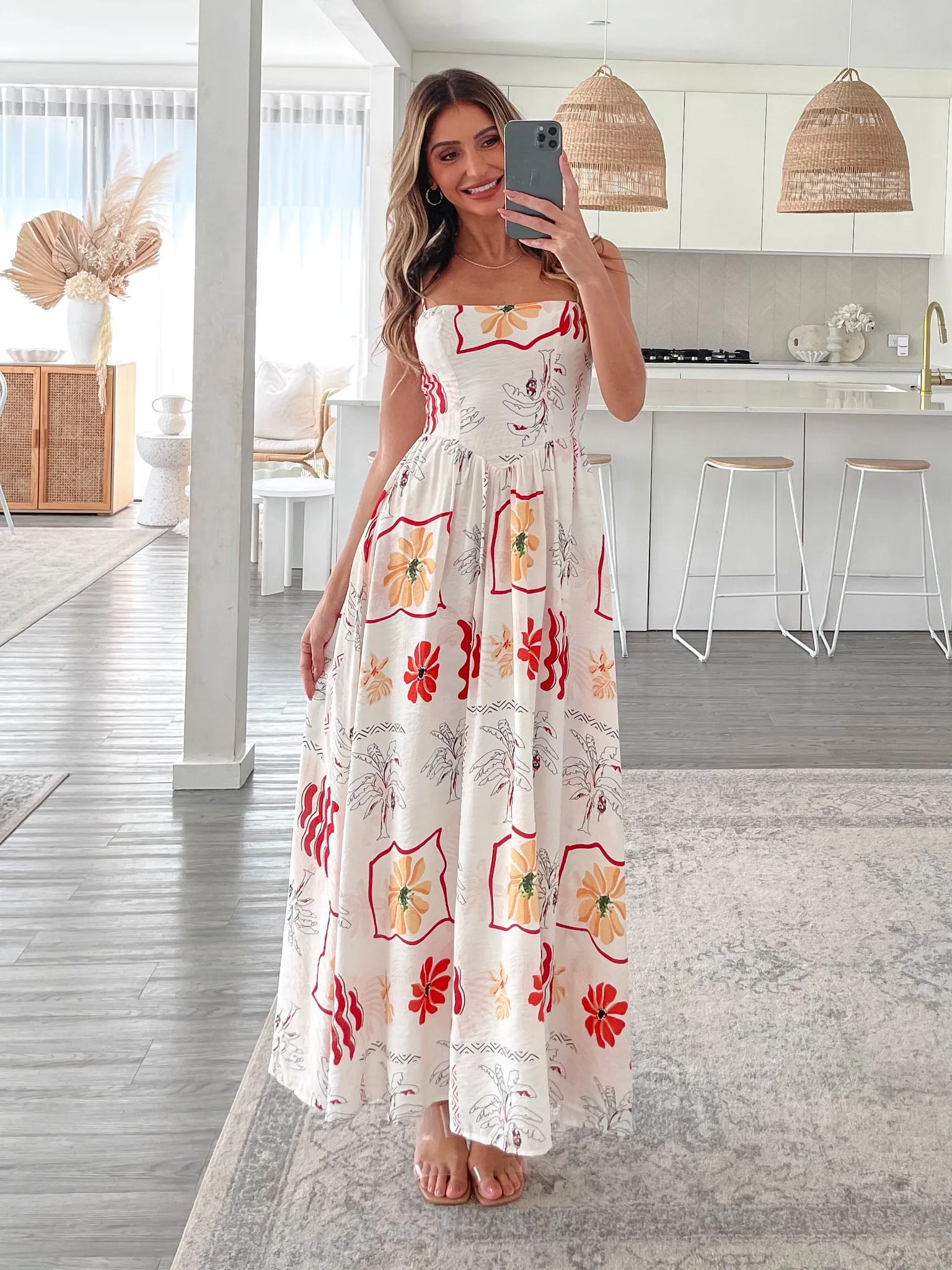 Hollyn Dress - White Print
