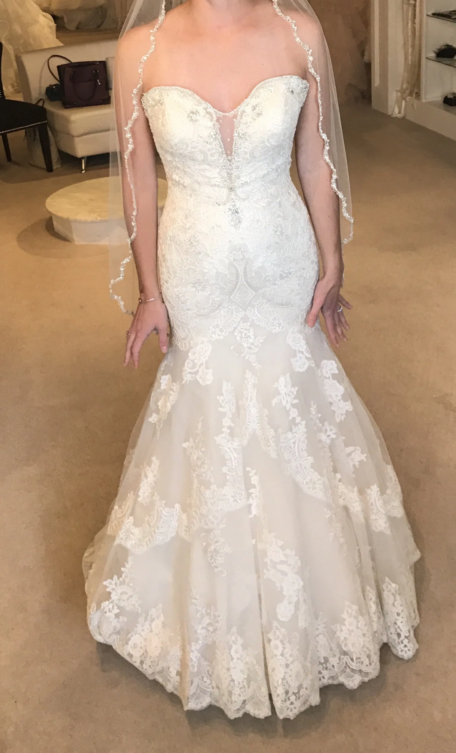 Hot Deal Allure Bridals - 9376 Sample Gown  Going Fast!