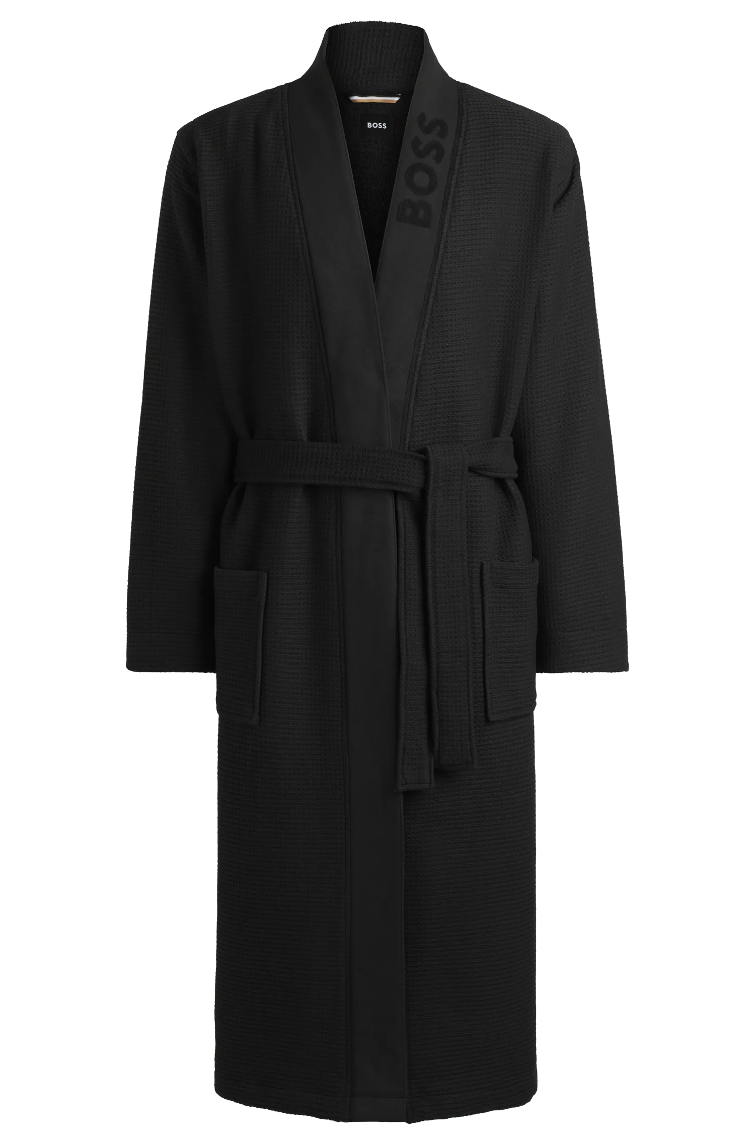 Hugo Boss Waffle Kimono Black