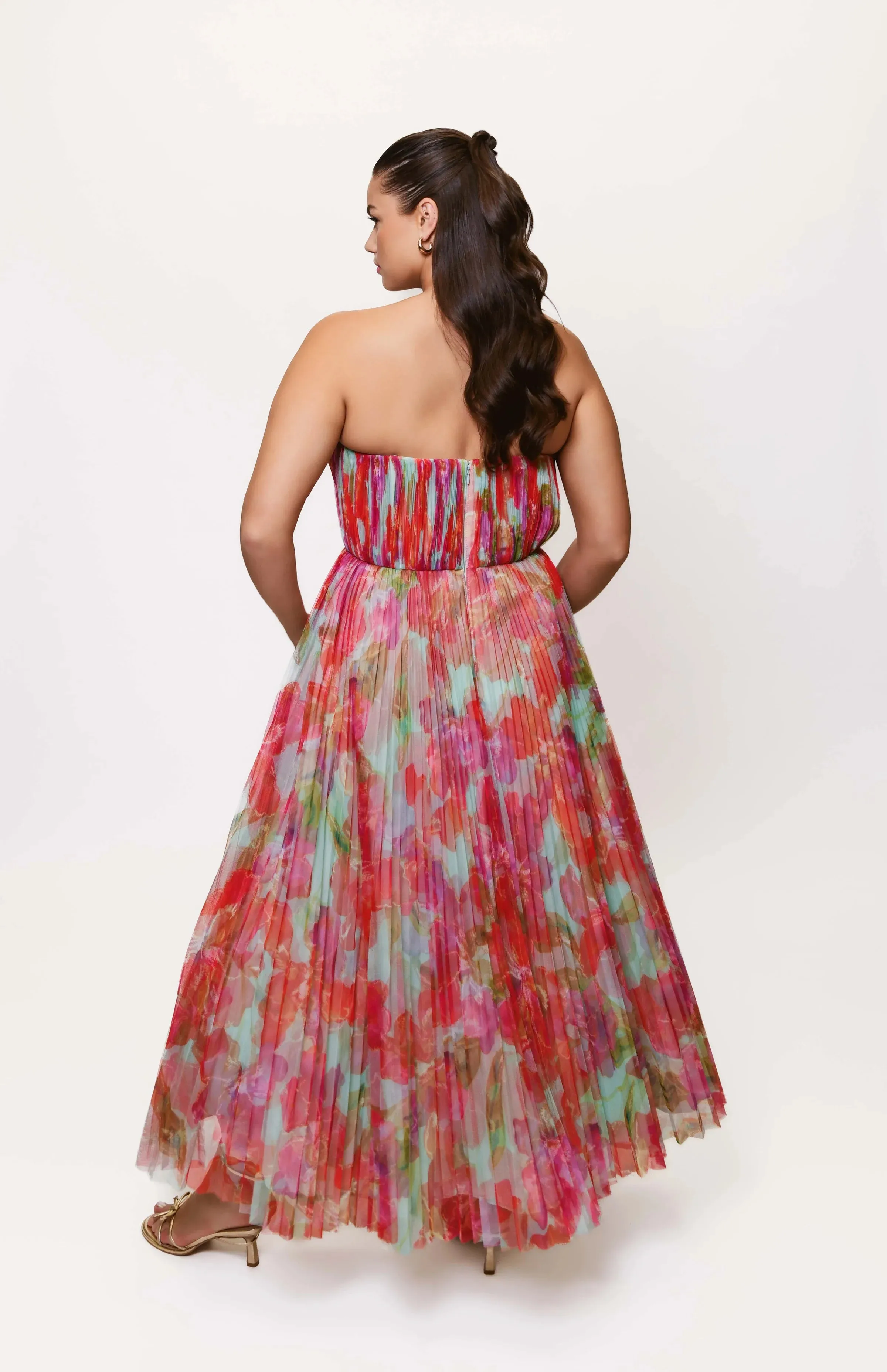 Hutch "Corene" A-line Foral Midi Dress 11331