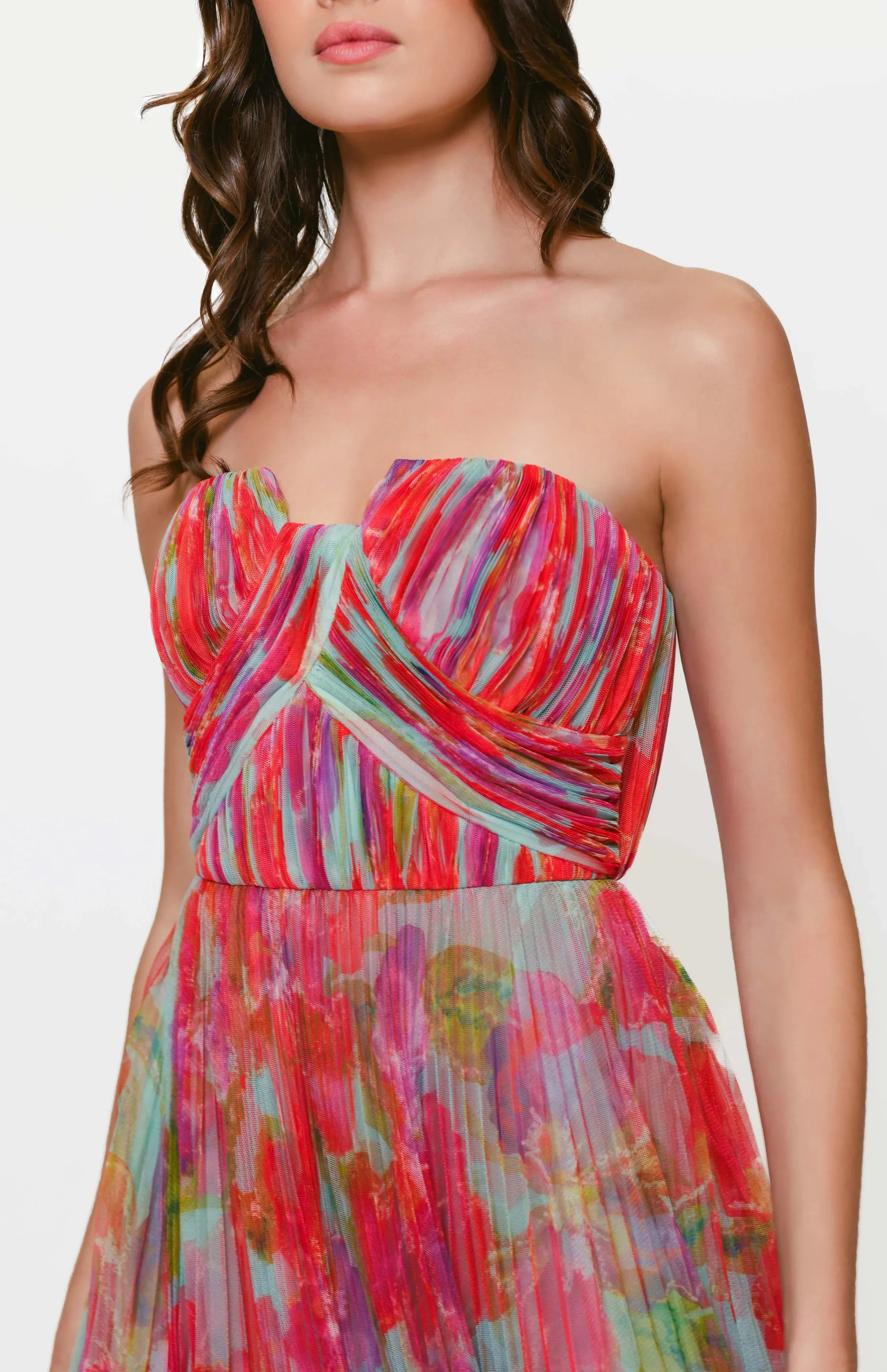 Hutch "Corene" A-line Foral Midi Dress 11331