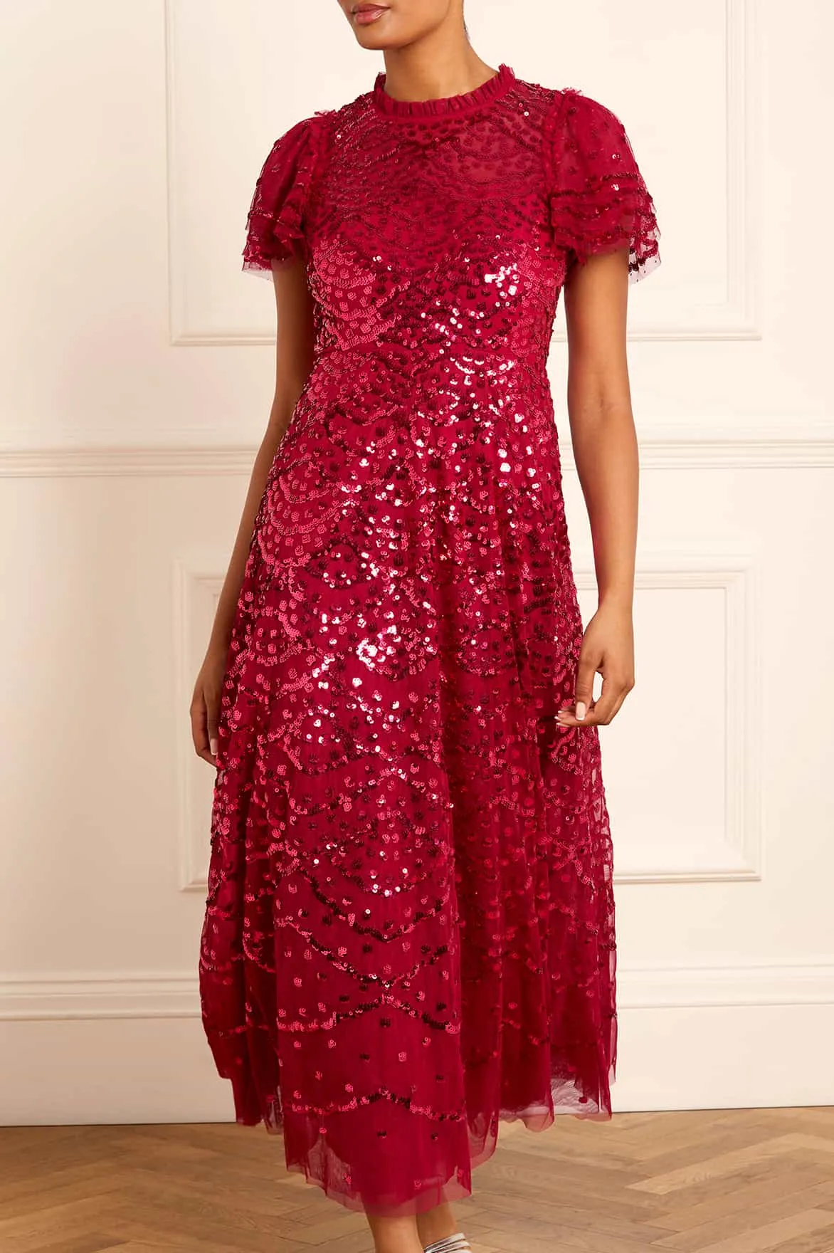 Insta-Worthy Deco Dot Ankle Gown NEEDLE THREAD  Last Chance!