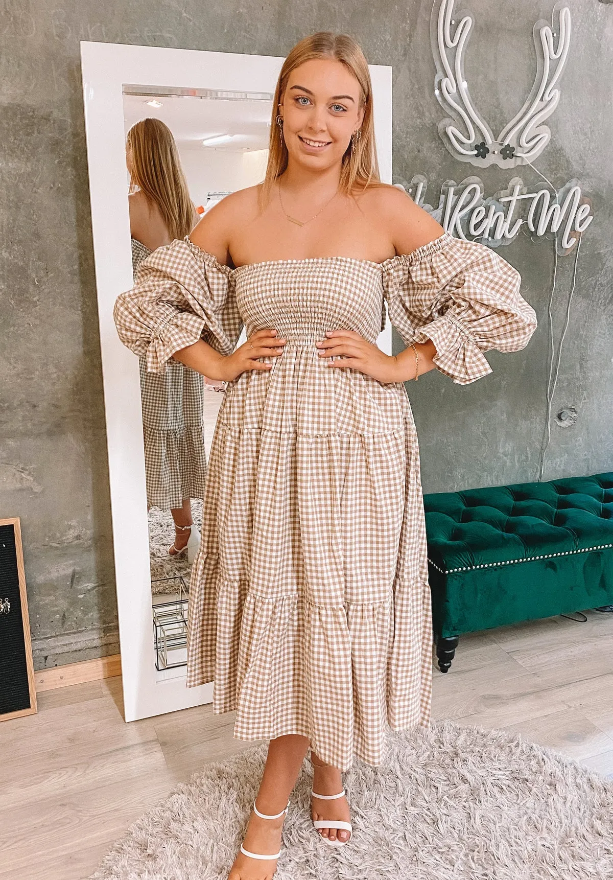 Isabella Dress - Hazel Yarn - Baby Gingham