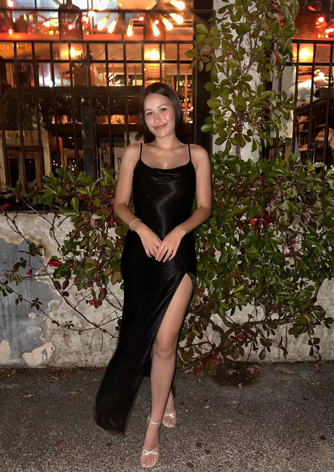 Jade Backless Gown - Black