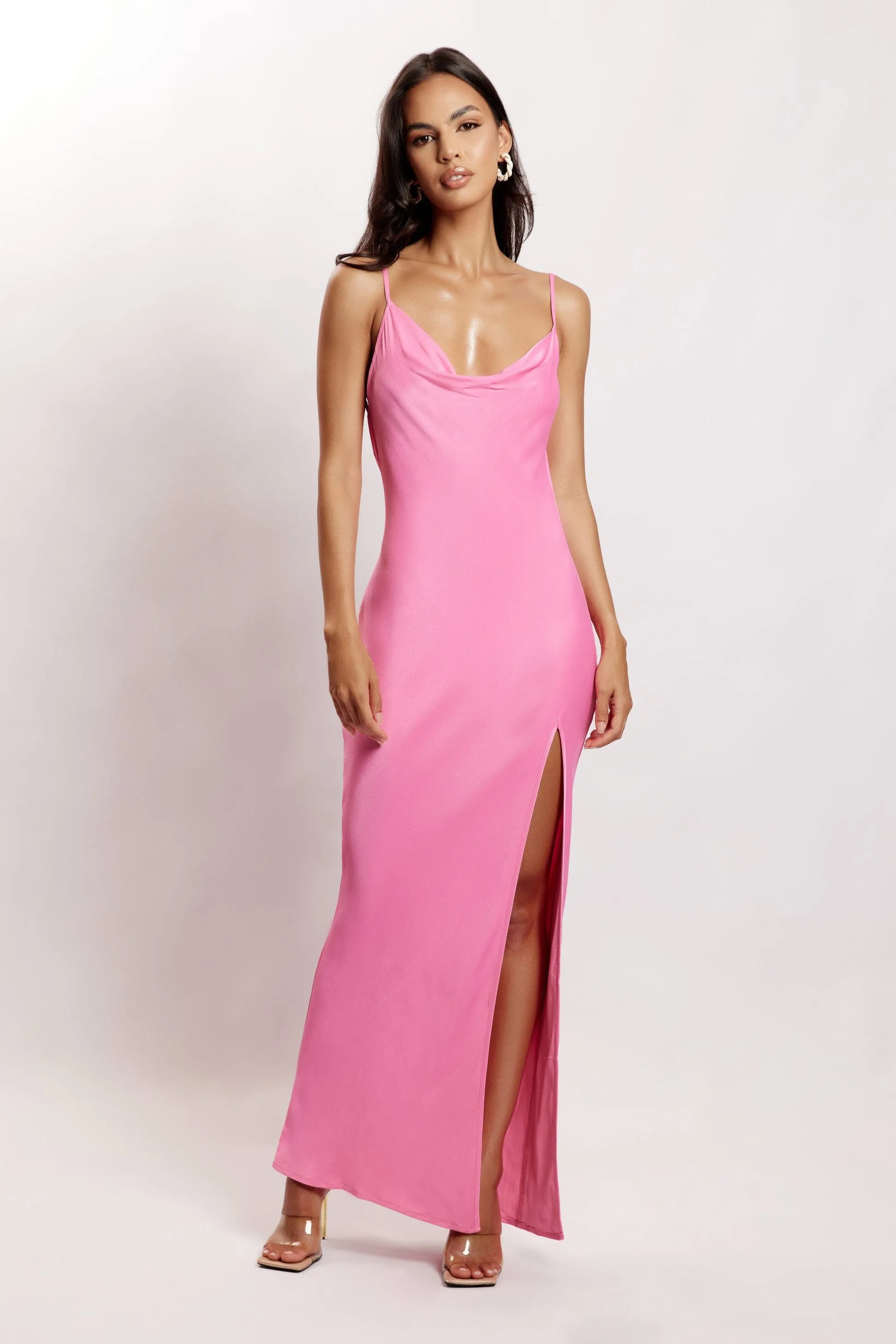 Jade Backless Gown - Pink