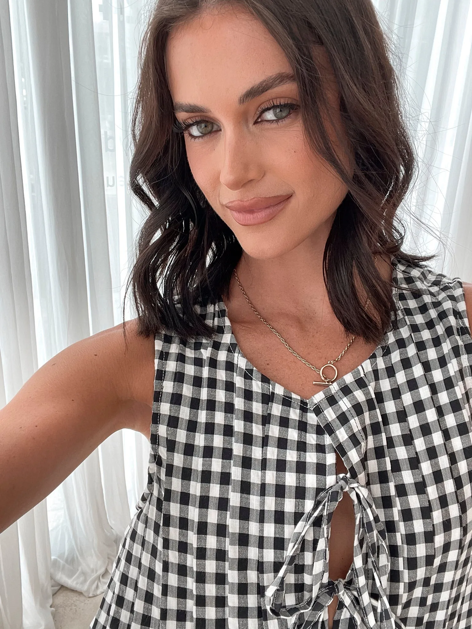 Kearah Dress - Black Gingham