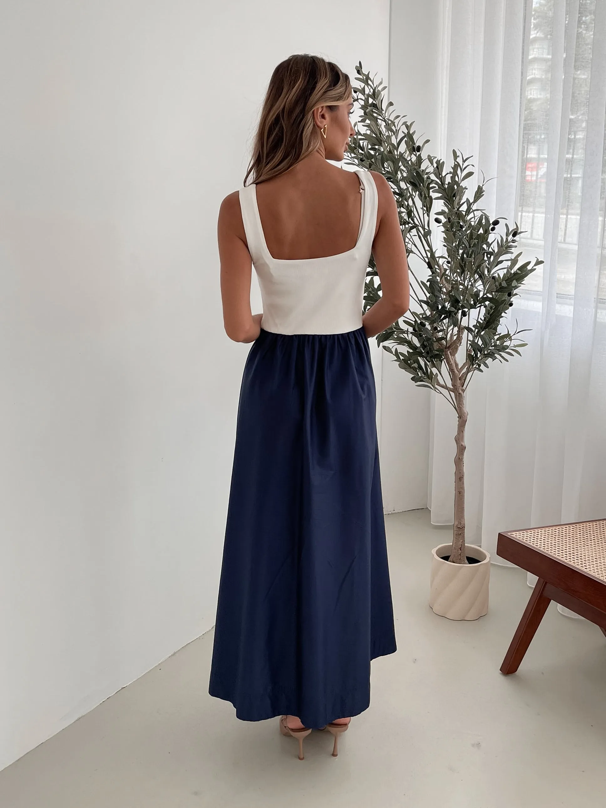 Latoya Dress - Navy