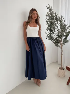 Latoya Dress - Navy