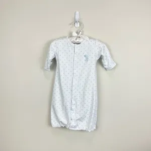 Limited Edition Kissy Kissy Blue Polka Dot Giraffe Converter Sleep Gown Small  Stylish & Comfortable