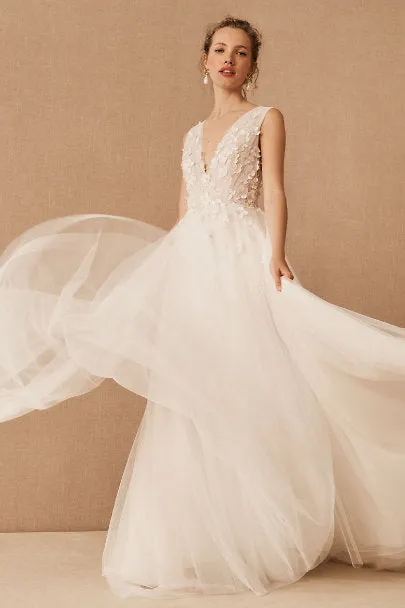 Luxury Feel BHLDN Jenny Yoo Elena Gown  Stylish & Comfortable
