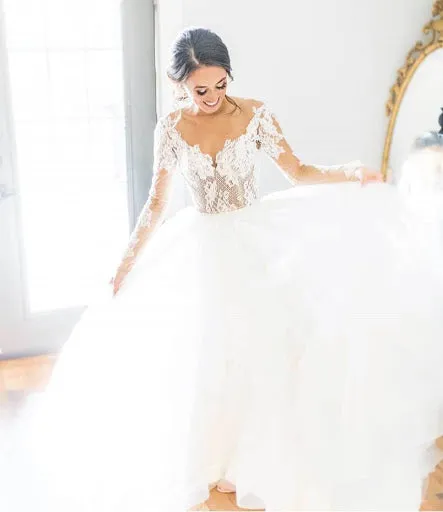 Luxury Feel Hayley Paige - Pippa 1652 Sample Gown  Limited Stock!