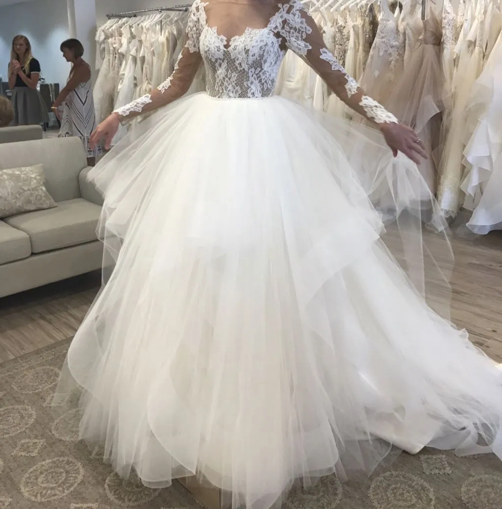 Luxury Feel Hayley Paige - Pippa 1652 Sample Gown  Limited Stock!