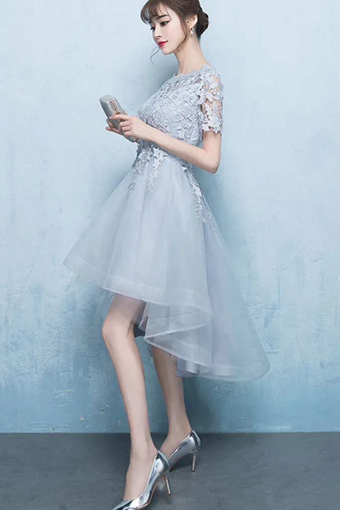 Luxury Feel Hollow Out Patchwork High Low Tulle Formal Dress  Limited Stock!