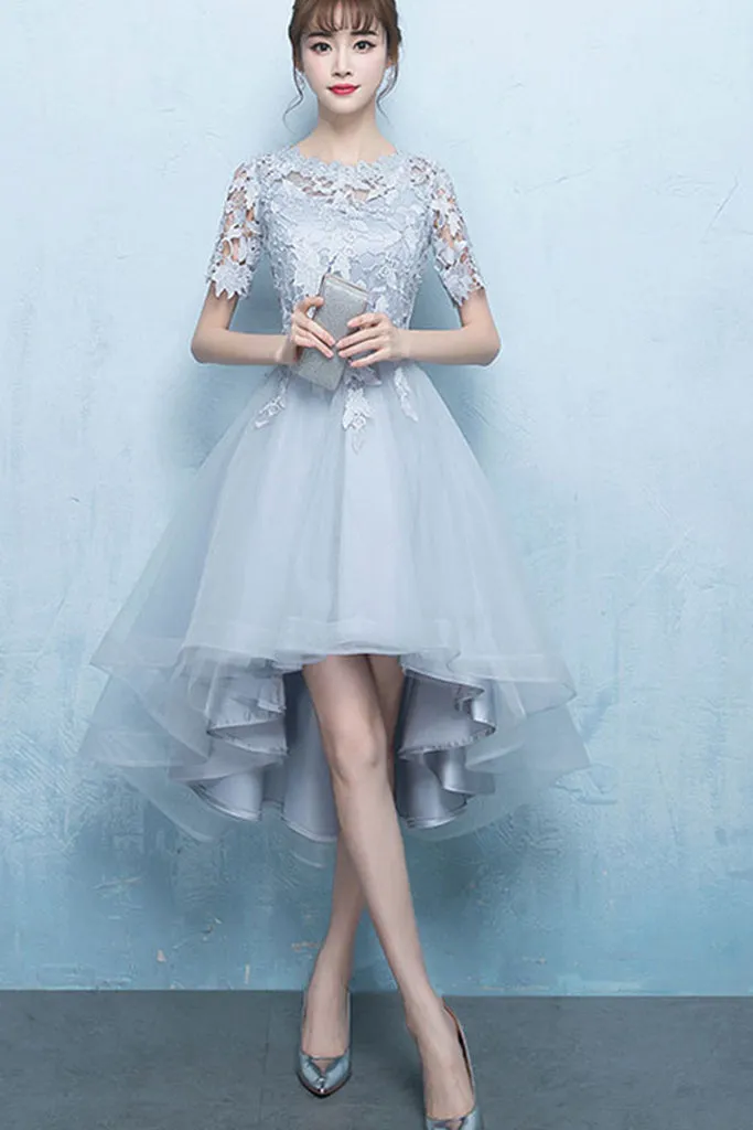 Luxury Feel Hollow Out Patchwork High Low Tulle Formal Dress  Limited Stock!
