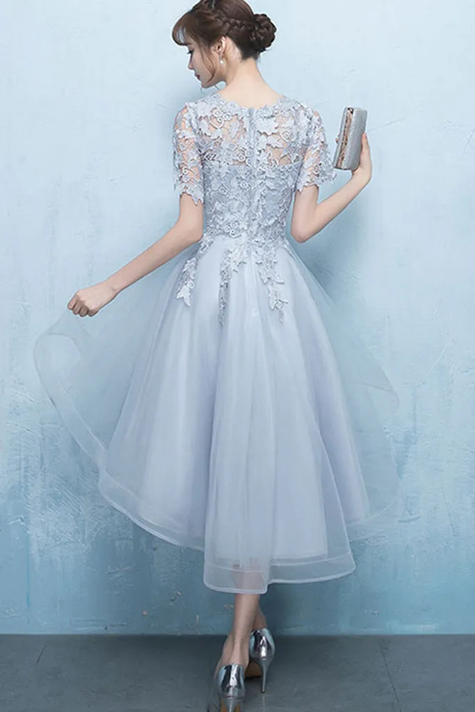 Luxury Feel Hollow Out Patchwork High Low Tulle Formal Dress  Limited Stock!