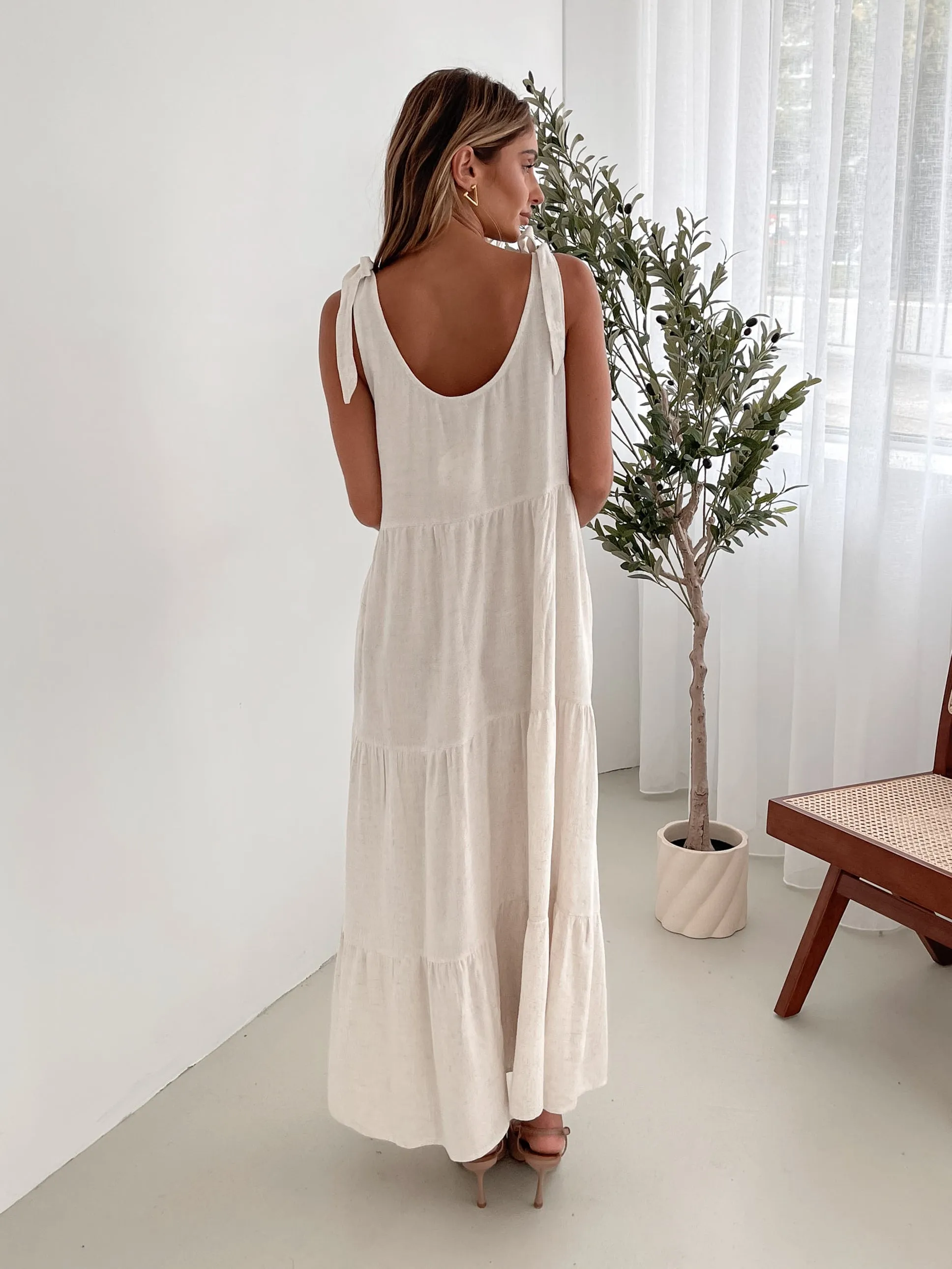Lydia Dress - Beige