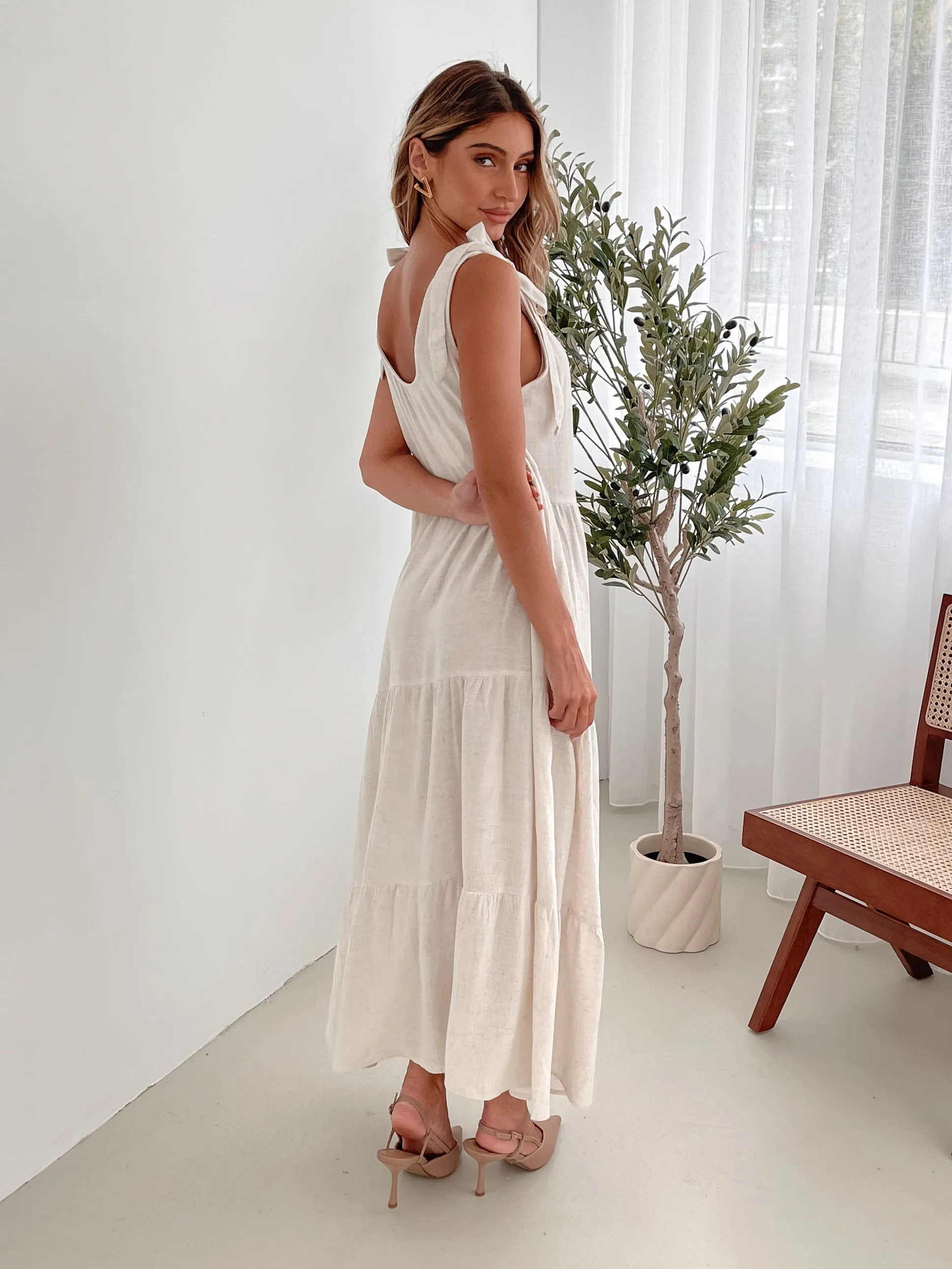 Lydia Dress - Beige