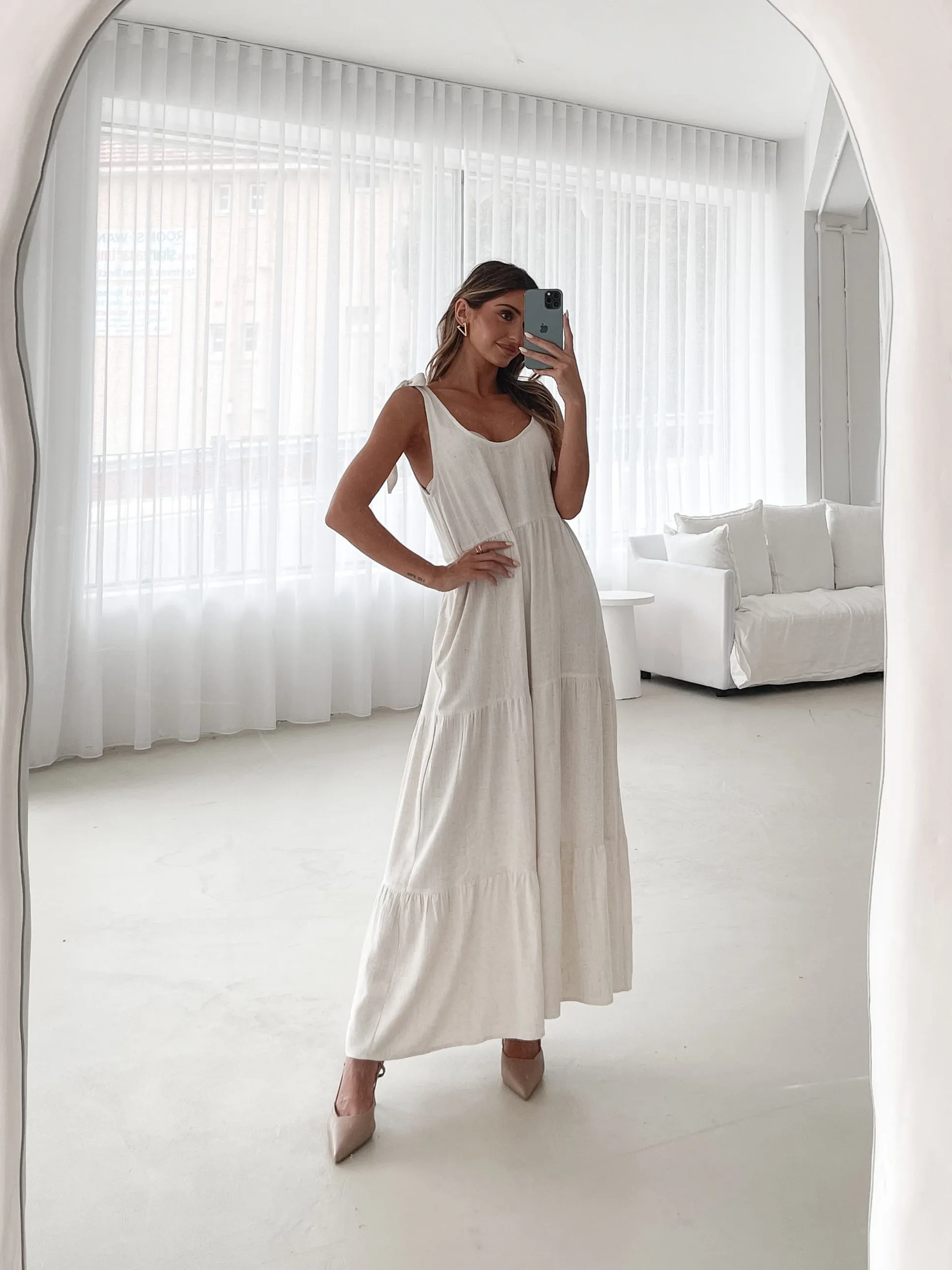 Lydia Dress - Beige