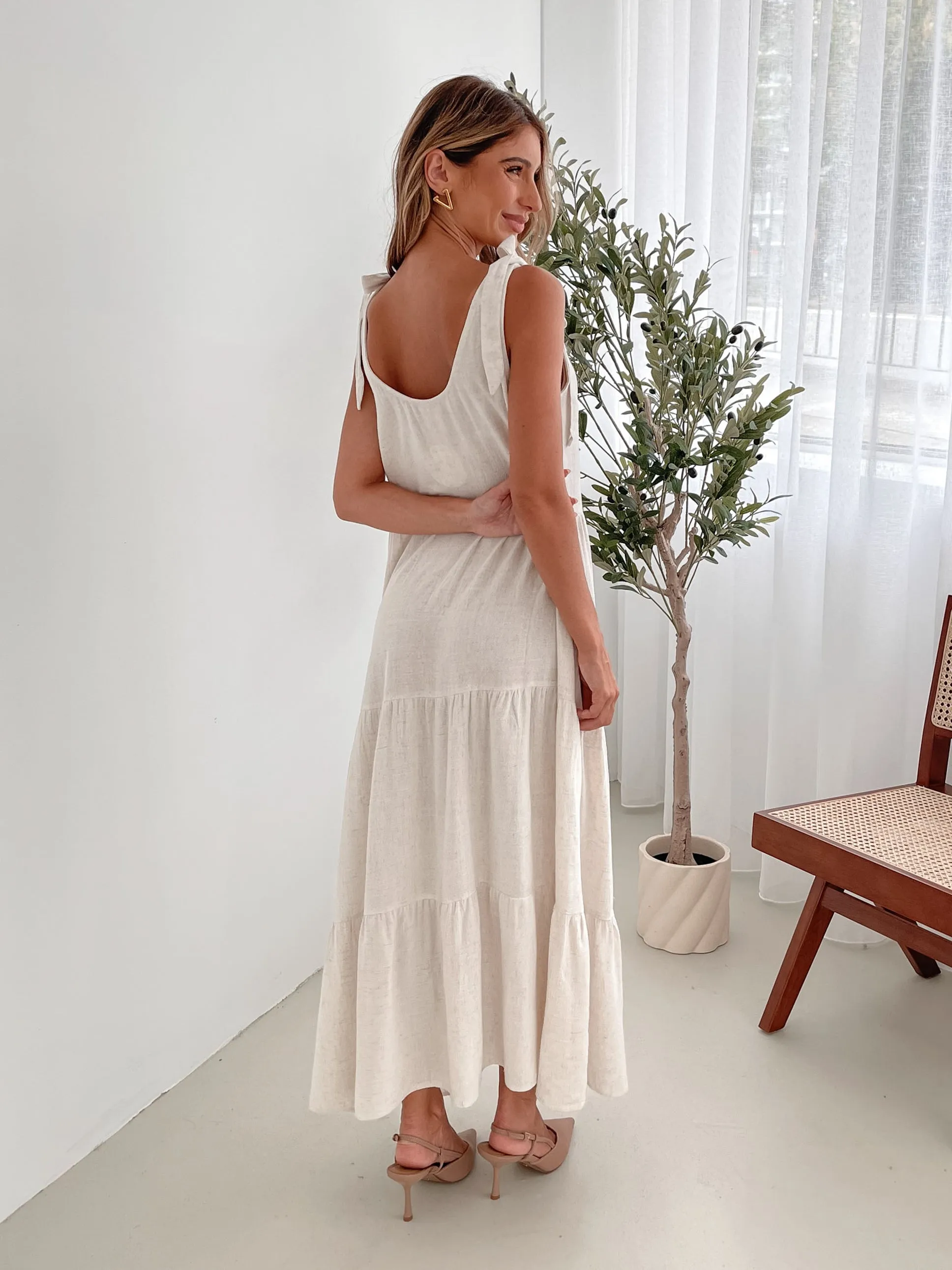Lydia Dress - Beige