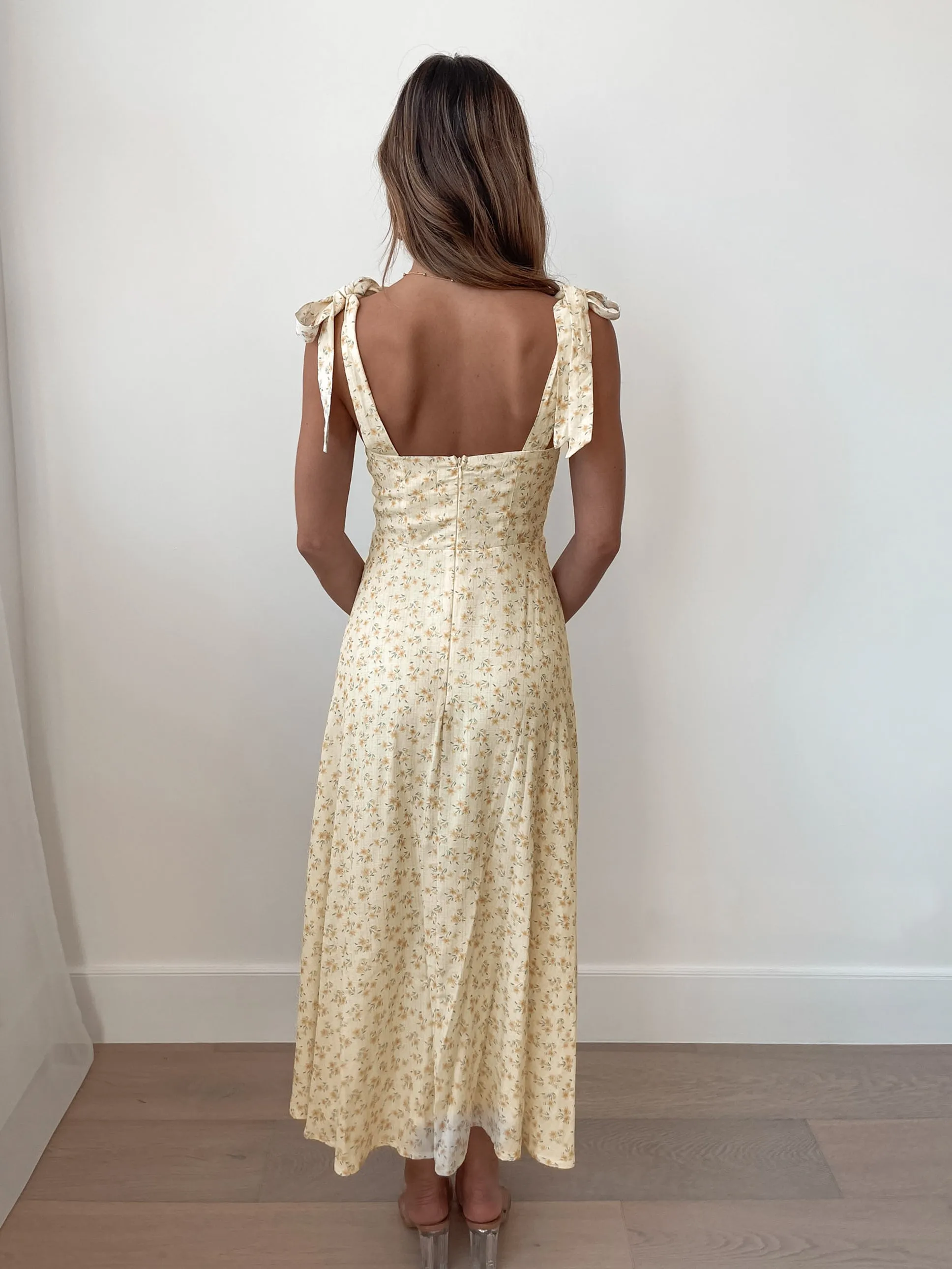 Malvie Dress - Yellow Floral