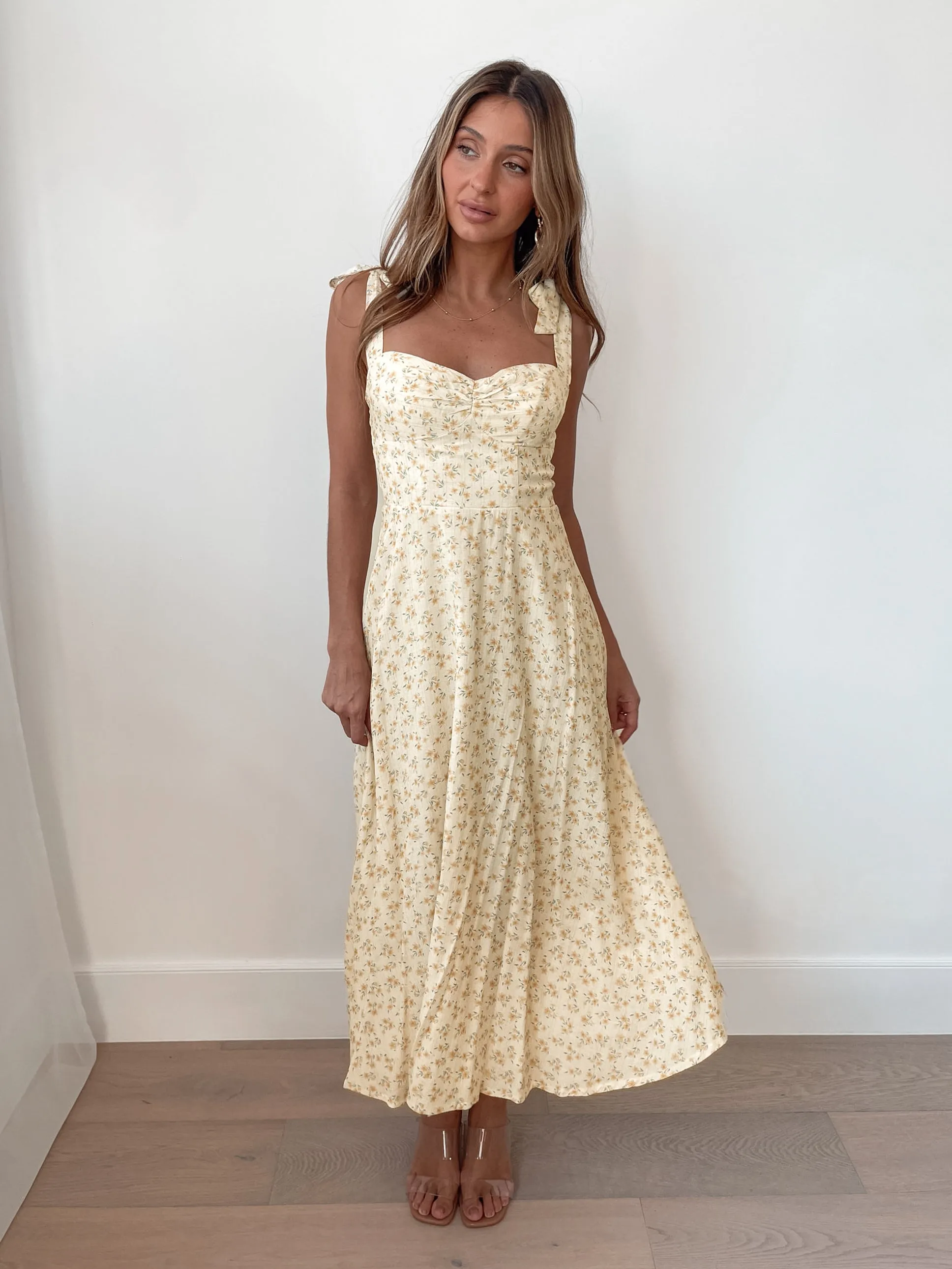 Malvie Dress - Yellow Floral