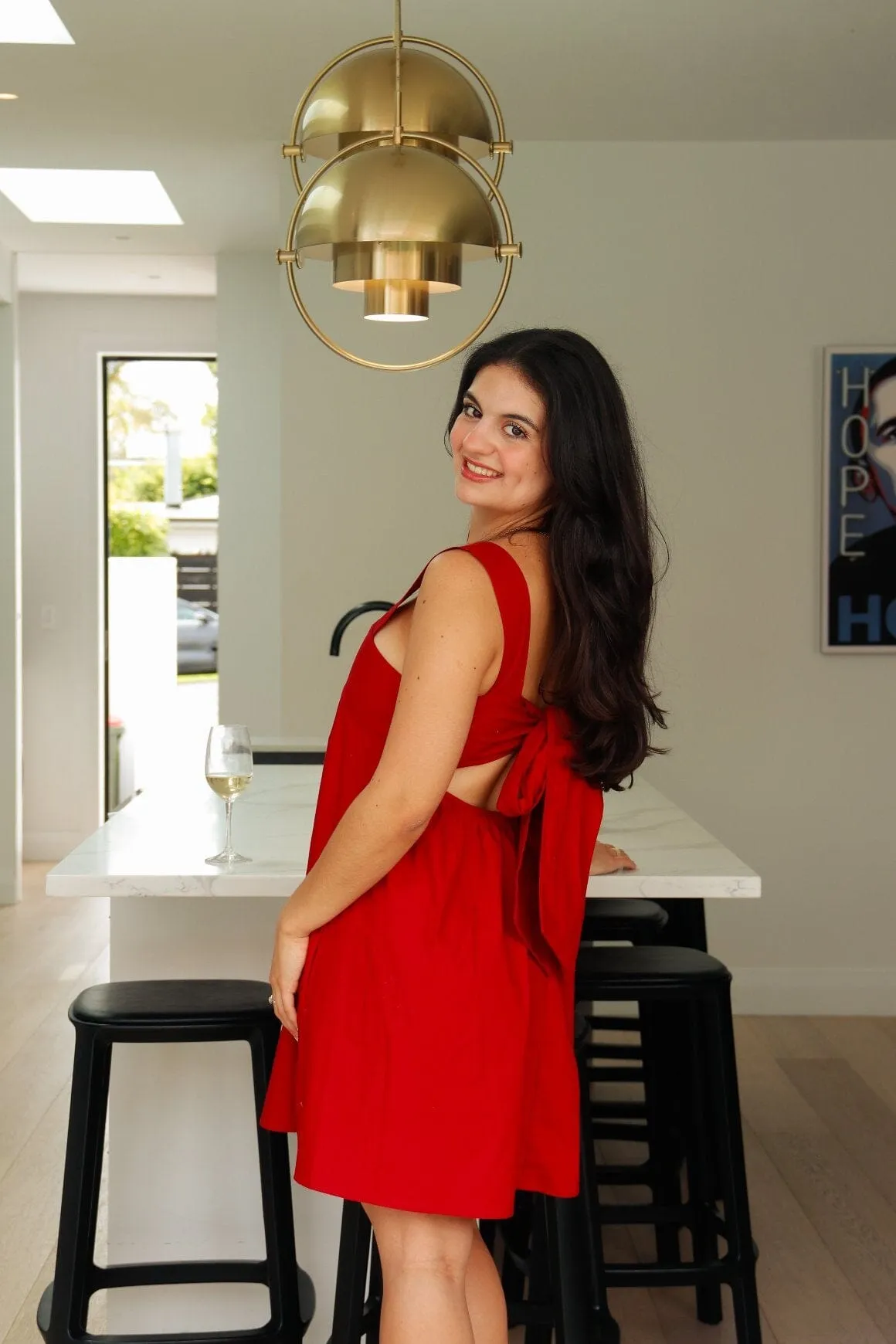 Margie Tie Mini Dress