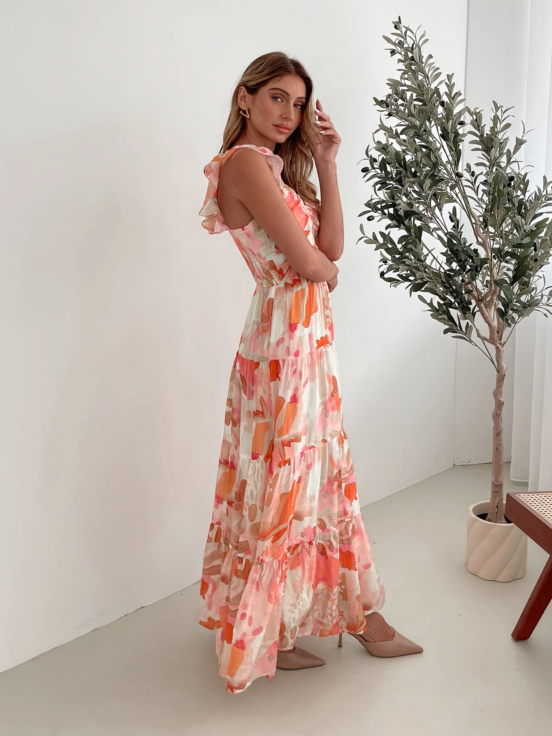 Mariel Dress - Pink Floral